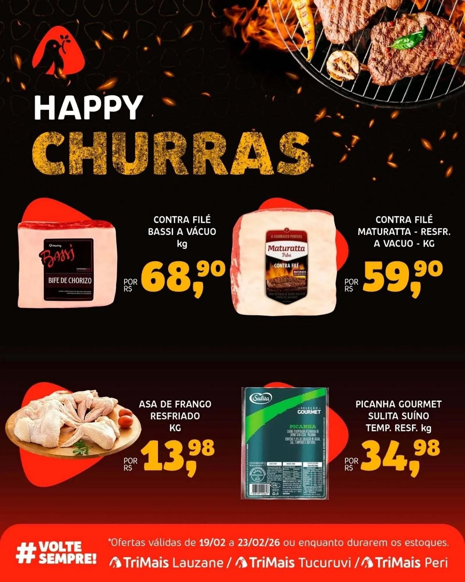 Encarte de Catálogo Trimais Supermercado 19 de fevereiro até 23 de fevereiro 2026 - Pagina 1