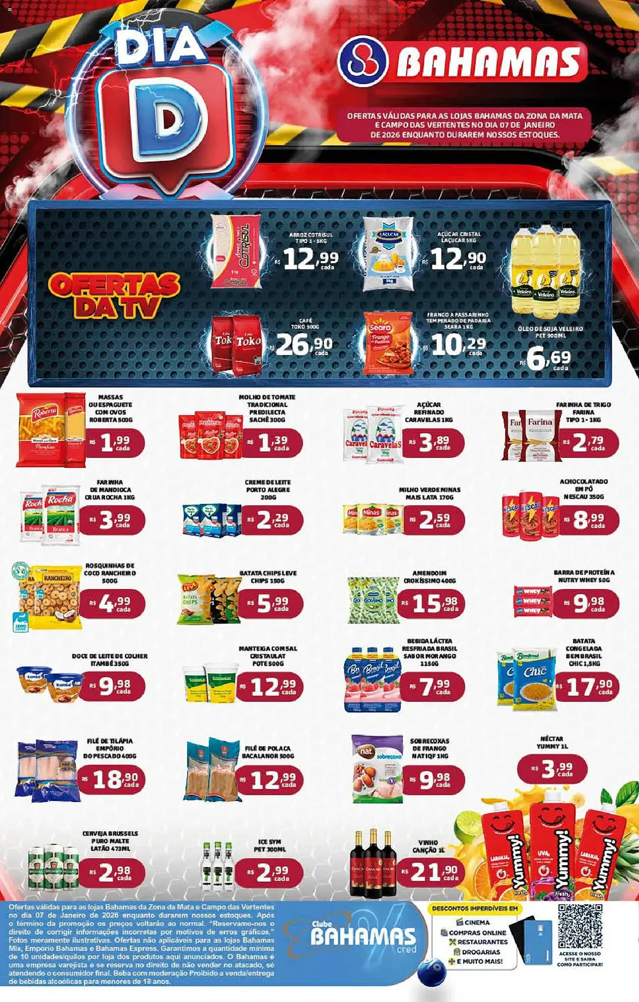 Encarte de Catálogo Bahamas Supermercados 7 de janeiro até 8 de janeiro 2026 - Pagina 1