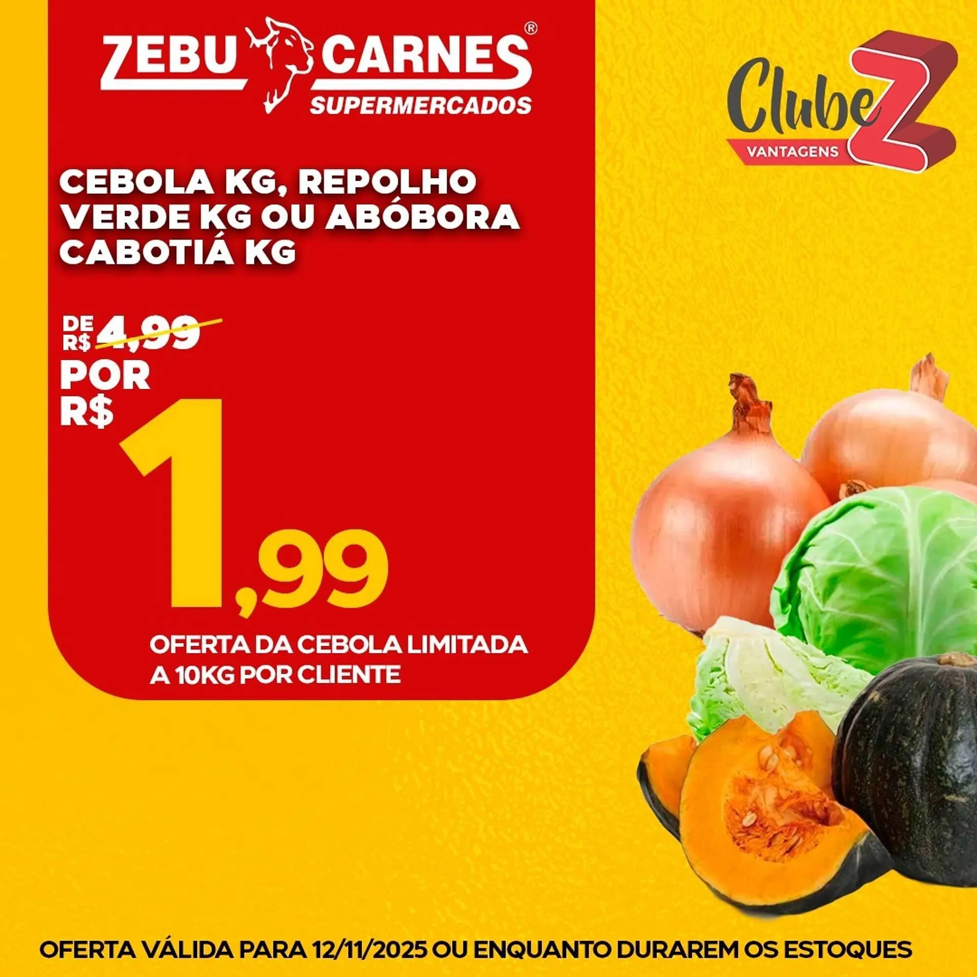 Encarte de Catálogo Zebu Carnes Supermercados 12 de novembro até 12 de novembro 2025 - Pagina 1