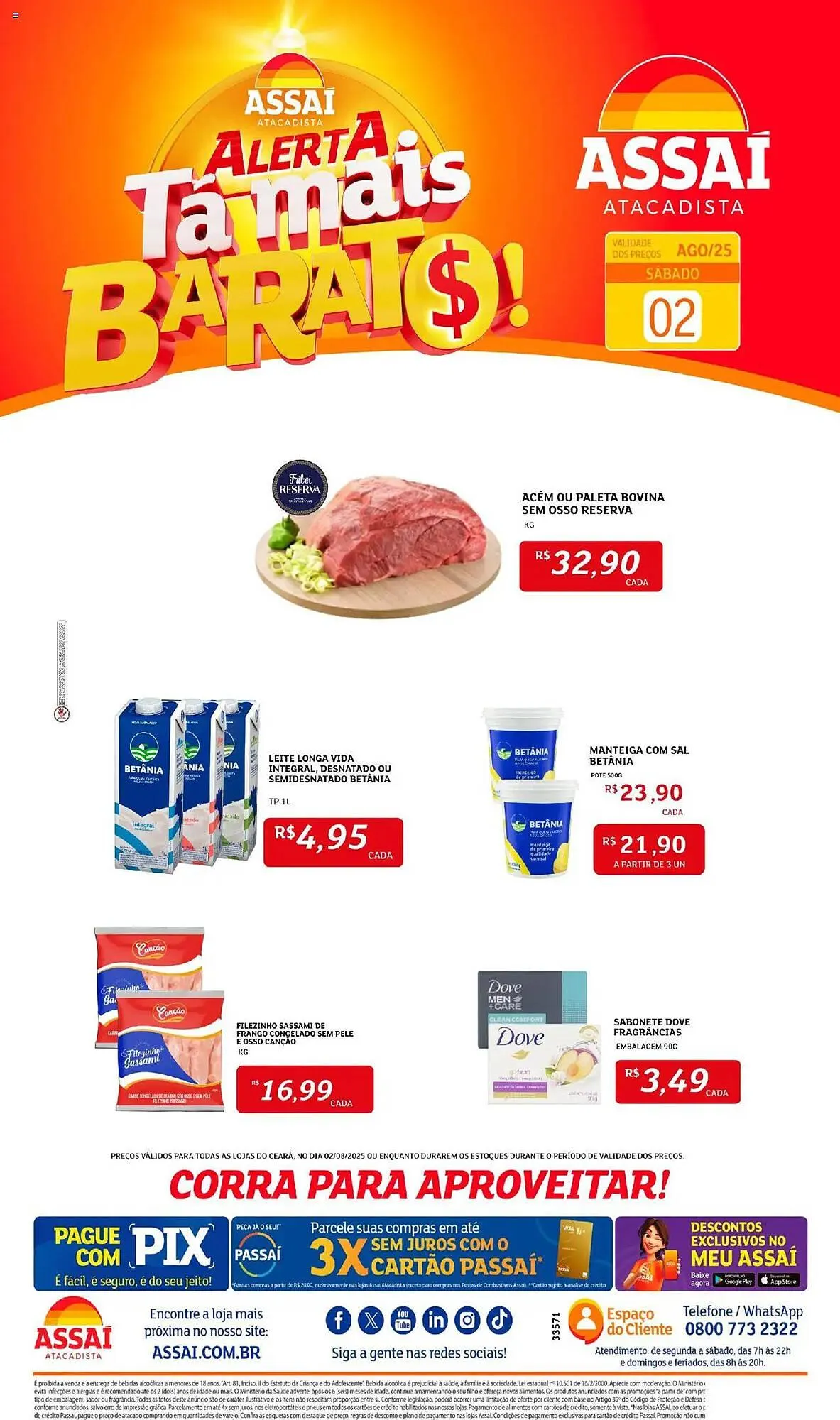 Encarte de Catálogo Assaí Atacadista 2 de agosto até 2 de agosto 2025 - Pagina 1