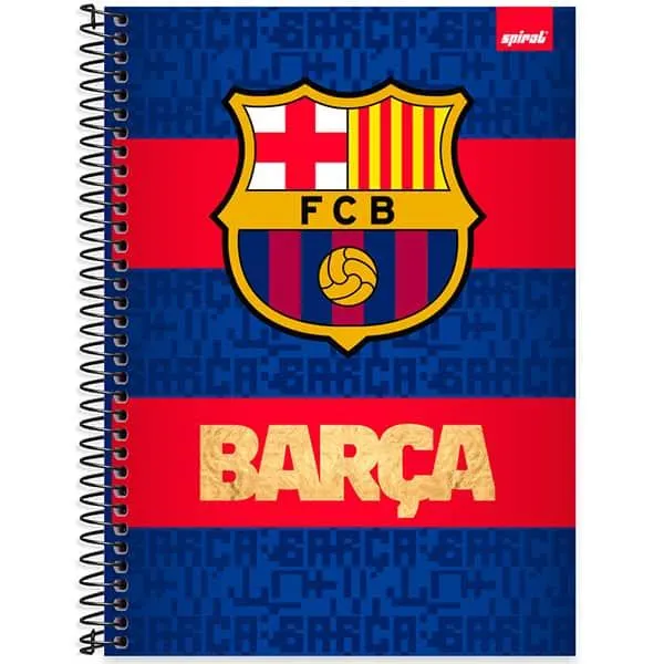 Caderno Universitário Capa Dura 1x1 80 Folhas Barcelona Spiral Bc - PT 1 UN