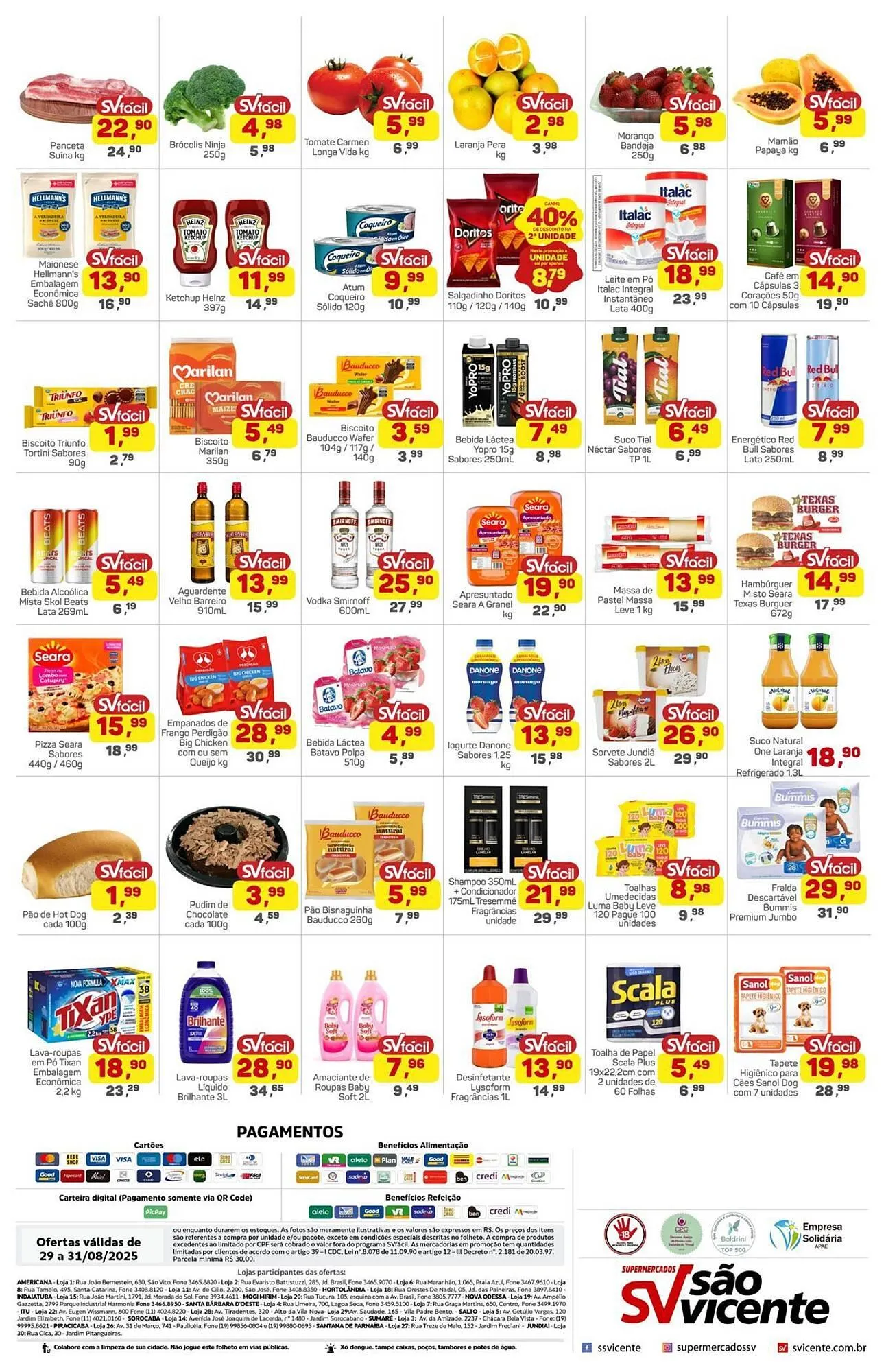 Encarte de Catálogo Supermercados São Vicente 29 de agosto até 31 de agosto 2025 - Pagina 2