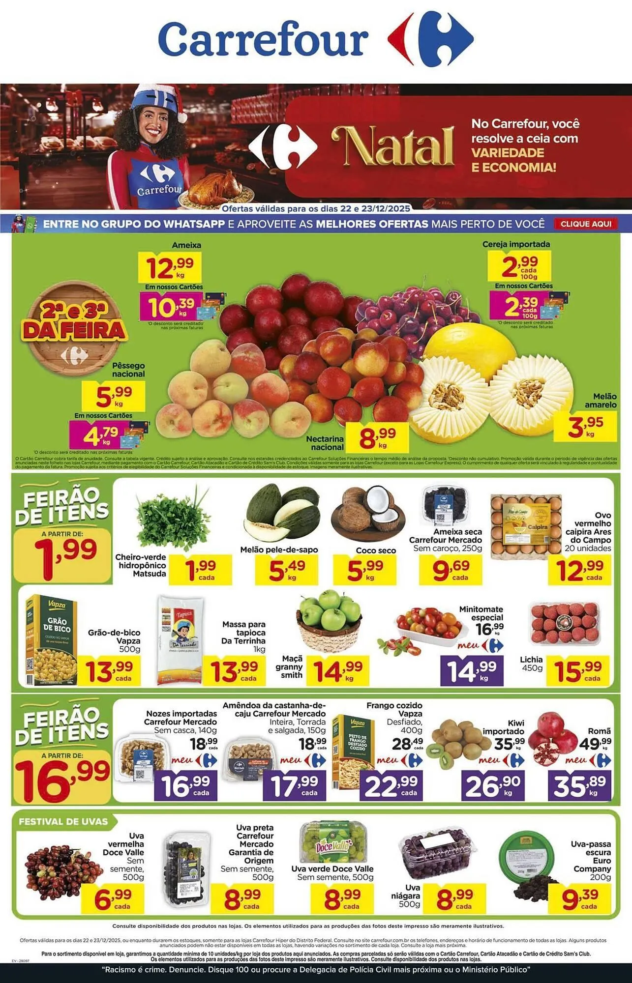 Encarte de Folheto Carrefour 22 de dezembro até 23 de dezembro 2025 - Pagina 1