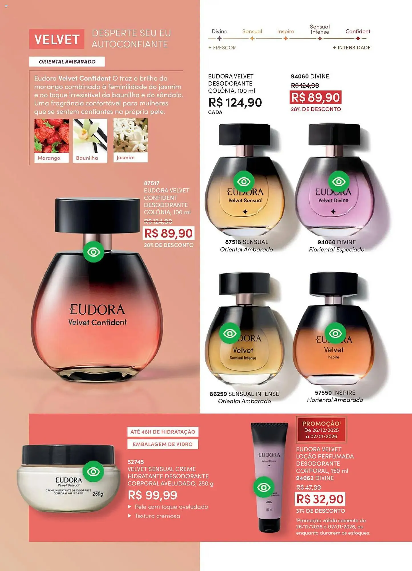 Encarte de Catálogo Eudora 17 de dezembro até 9 de janeiro 2026 - Pagina 63