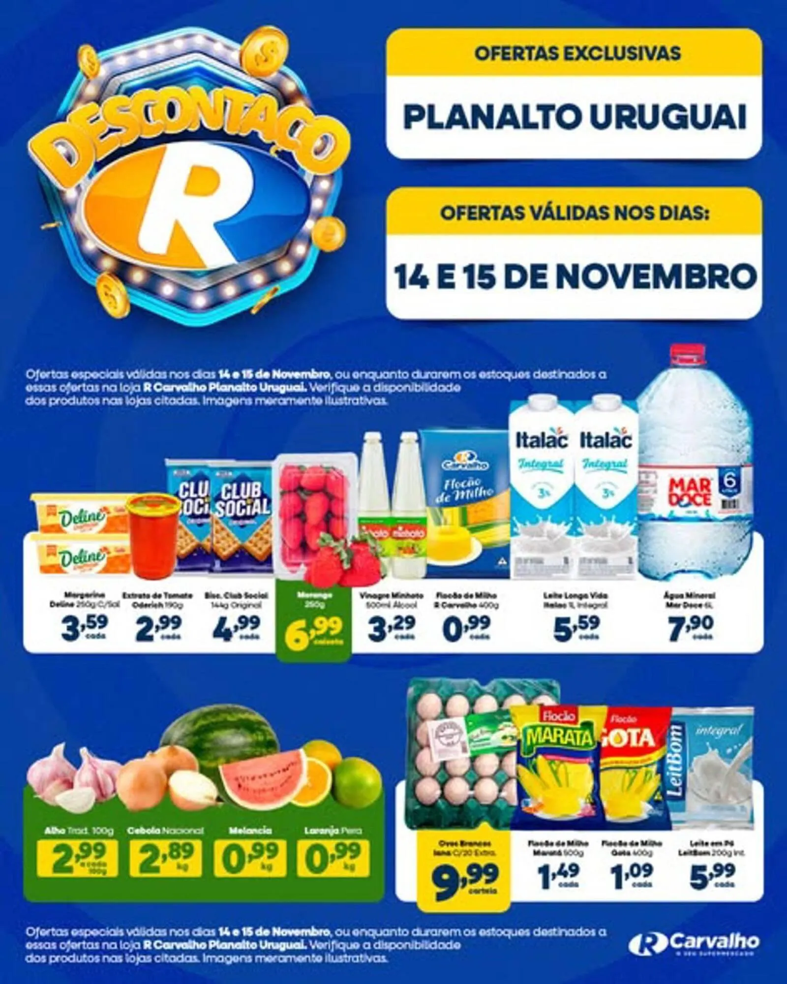 Encarte de Catálogo Carvalho Supermercado 14 de novembro até 15 de novembro 2025 - Pagina 1