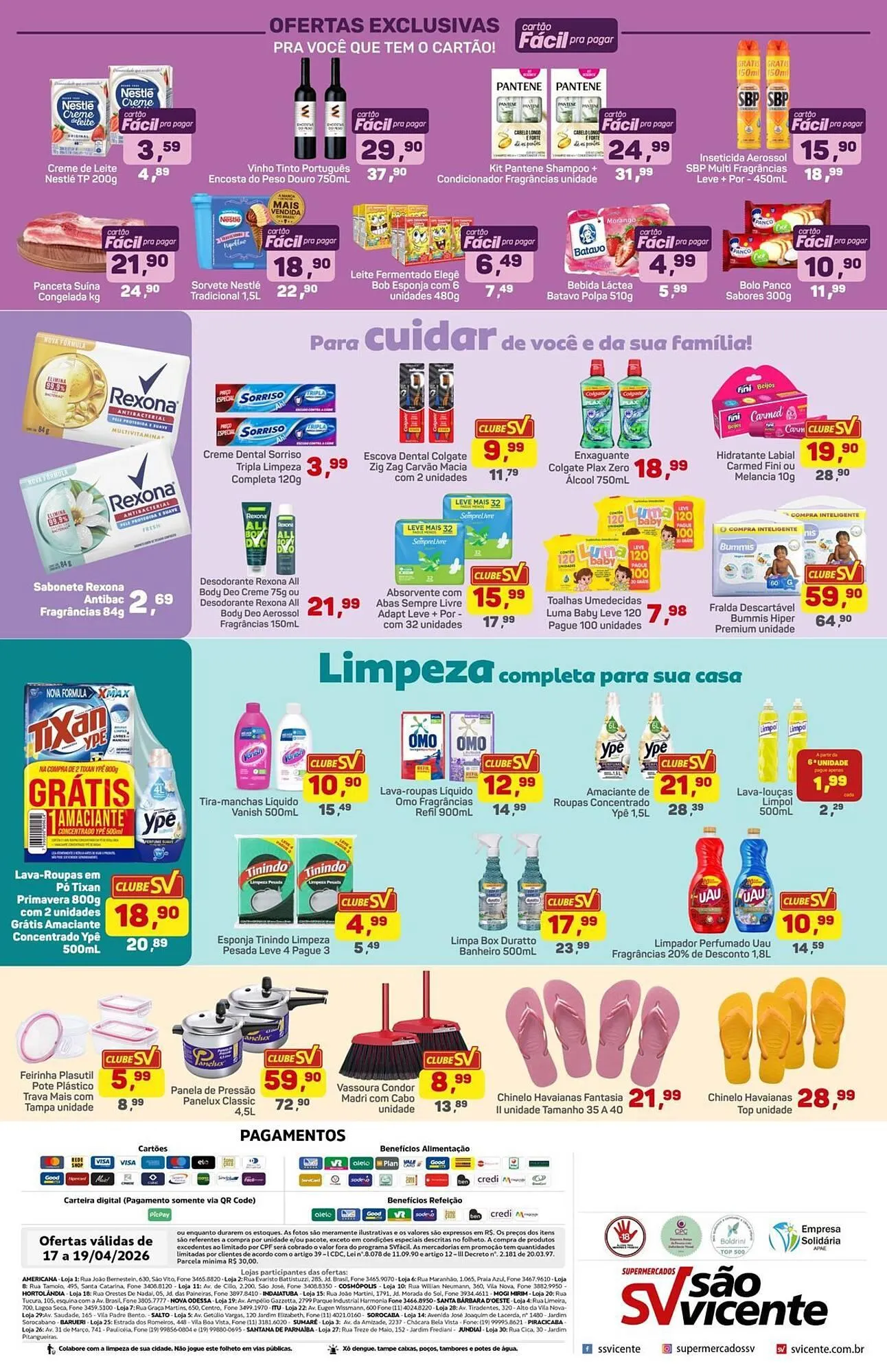 Encarte de Catálogo Supermercados São Vicente 17 de abril até 19 de abril 2026 - Pagina 4