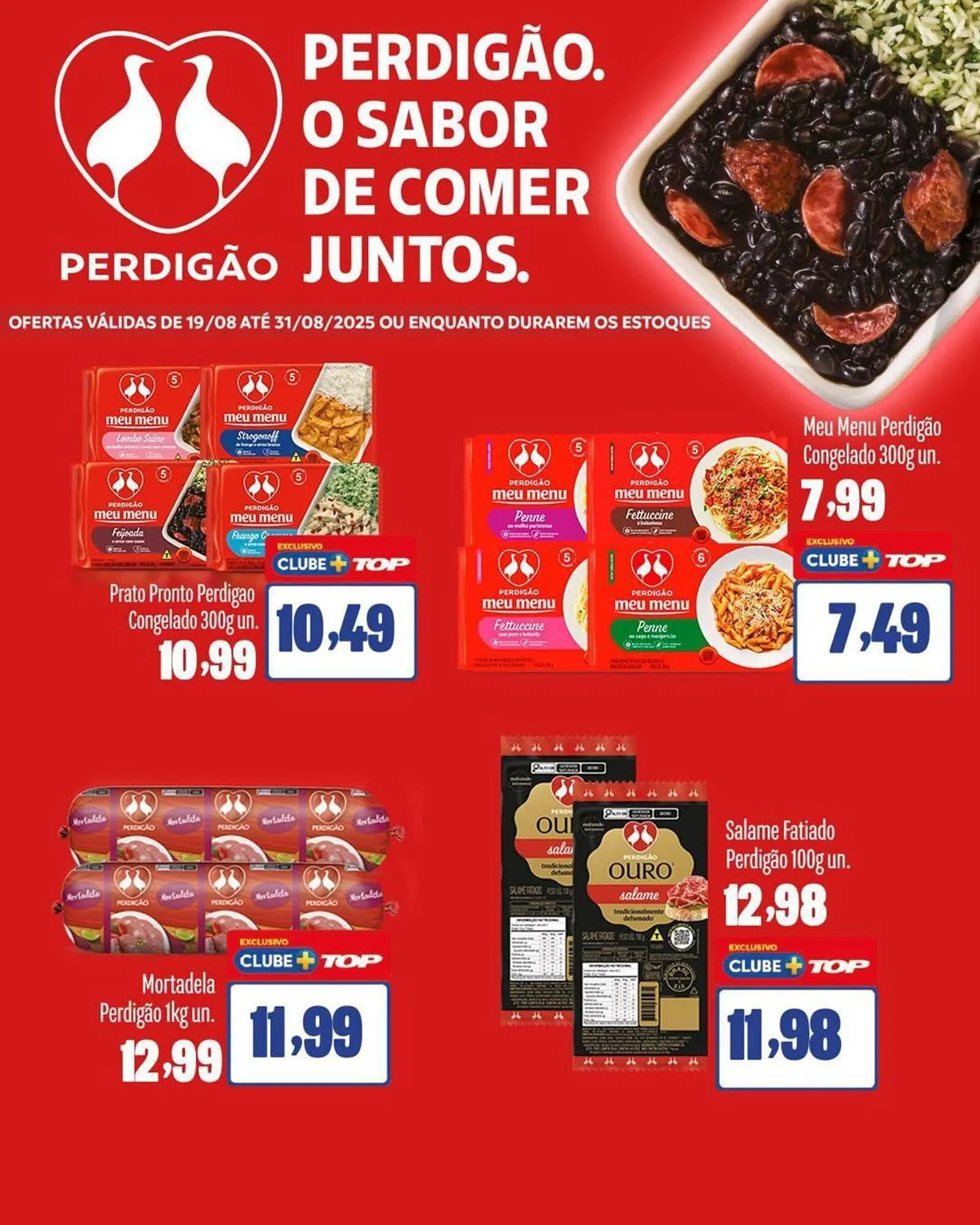 Encarte de Catálogo Rede Top 19 de agosto até 31 de agosto 2025 - Pagina 1