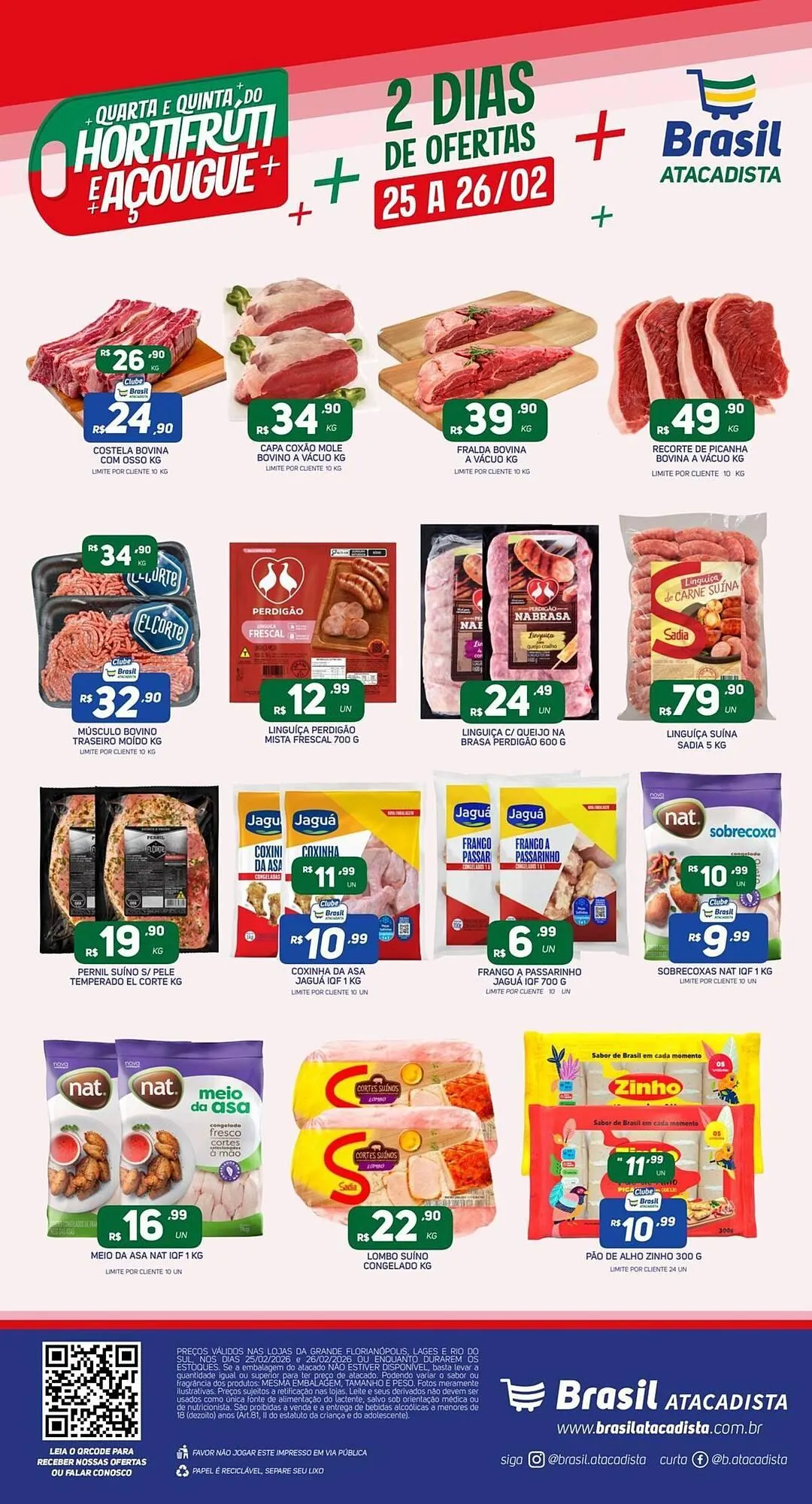 Encarte de Catálogo Brasil Atacadista 25 de fevereiro até 26 de fevereiro 2026 - Pagina 1