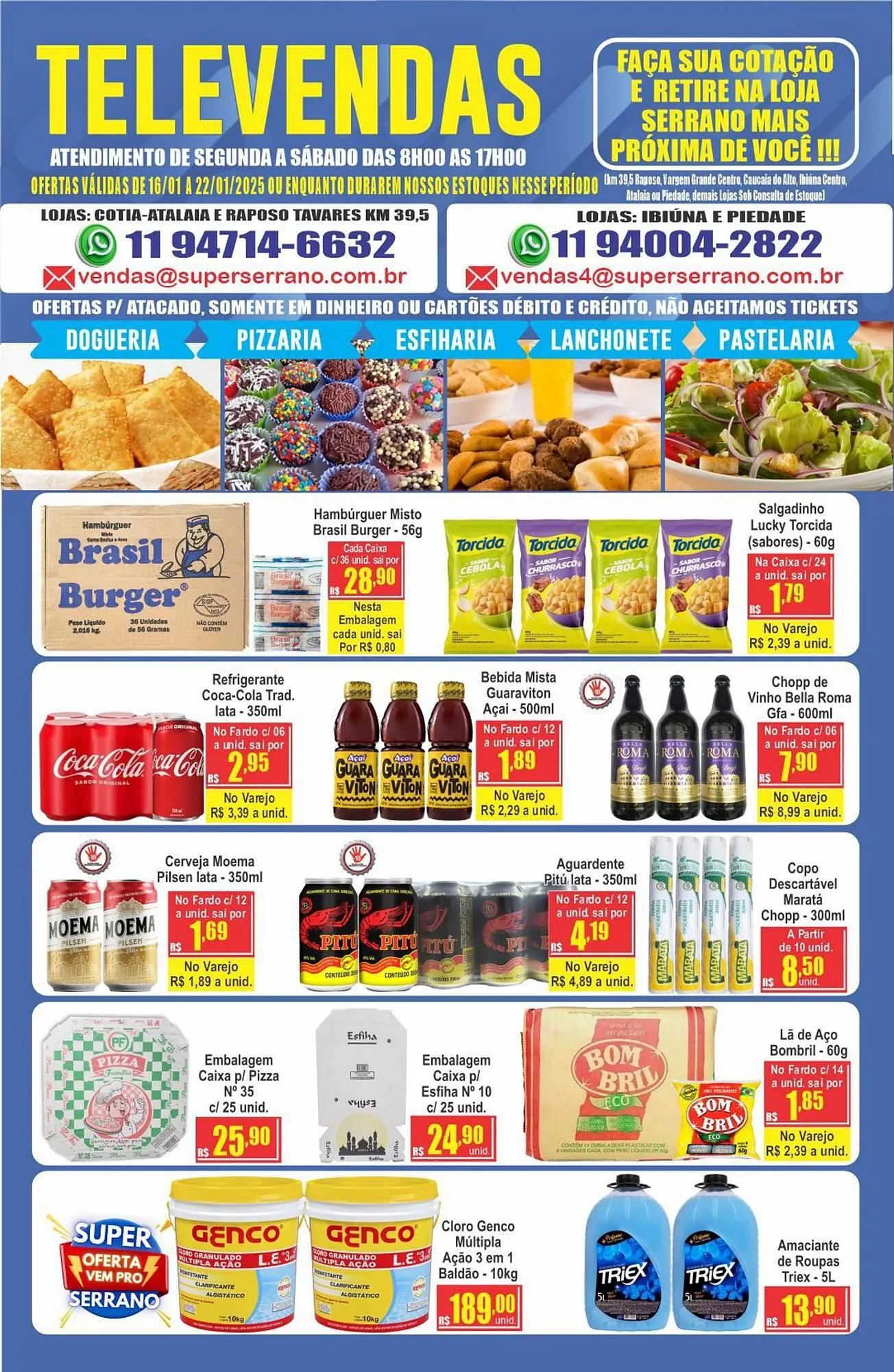 Encarte de Catálogo Serrano Supermercado 16 de janeiro até 22 de janeiro 2025 - Pagina 2