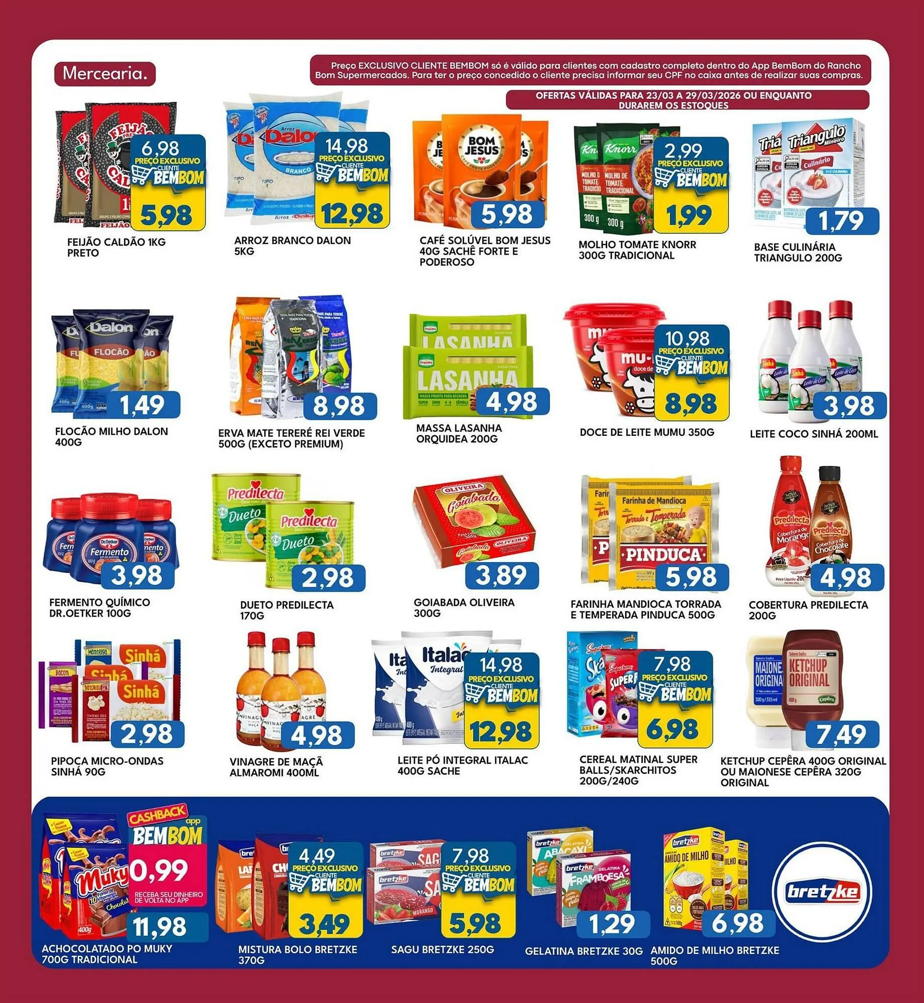 Encarte de Catálogo Rancho Bom Supermercados 23 de março até 29 de março 2026 - Pagina 2