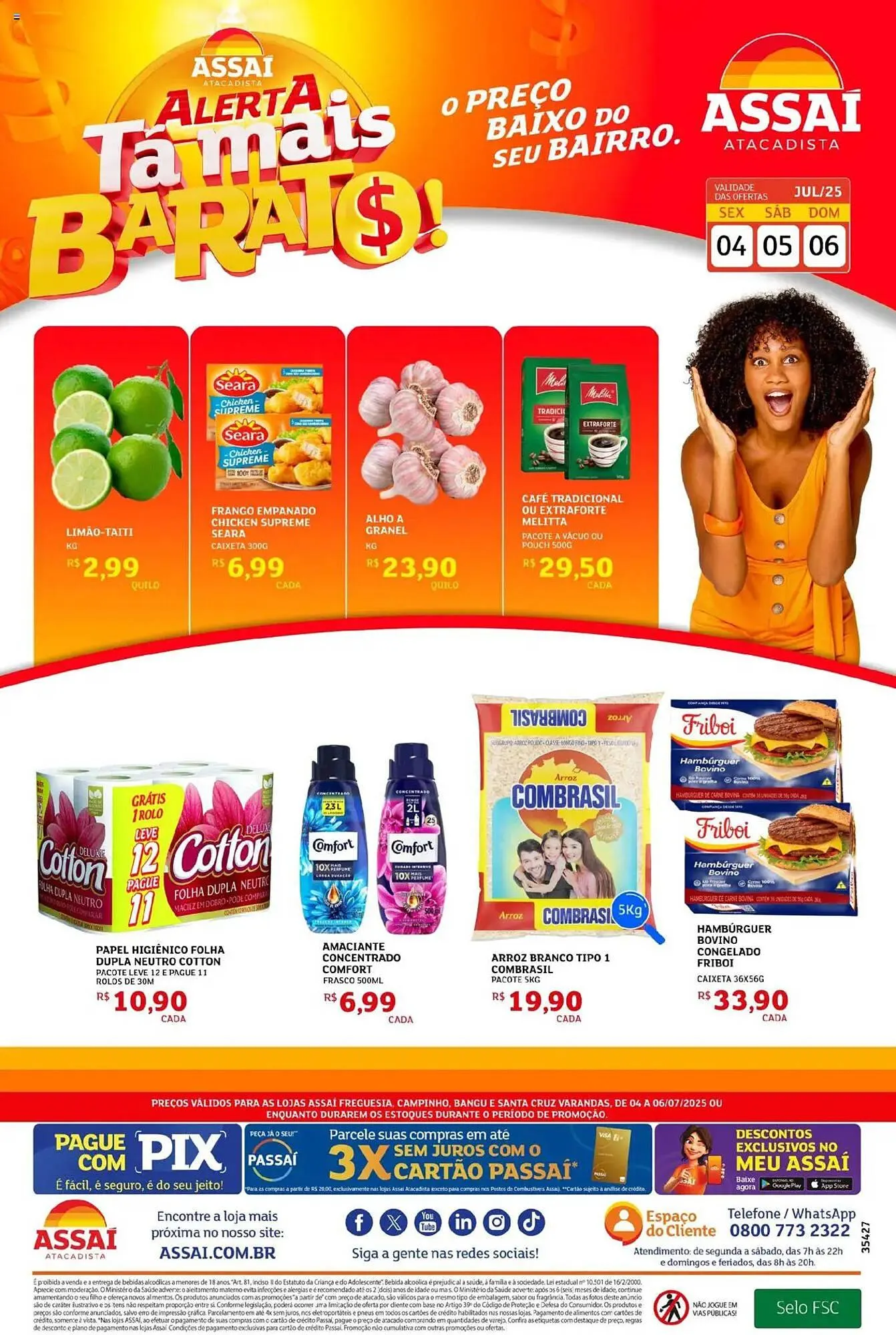 Encarte de Catálogo Assaí Atacadista 4 de julho até 6 de julho 2025 - Pagina 1