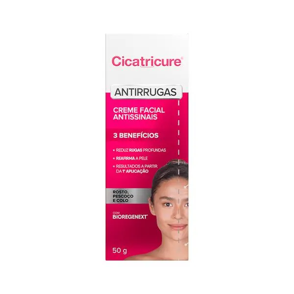 Creme Facial Cicatricure Antissinais 50g