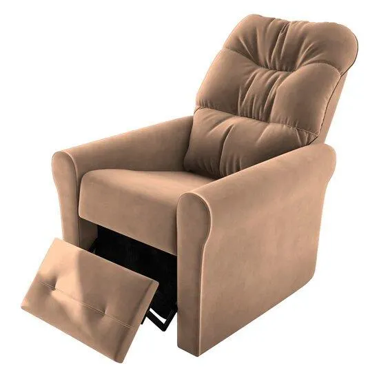 Poltrona Reclinável Clio Matrix em Veludo, 3 Posições - MX-24