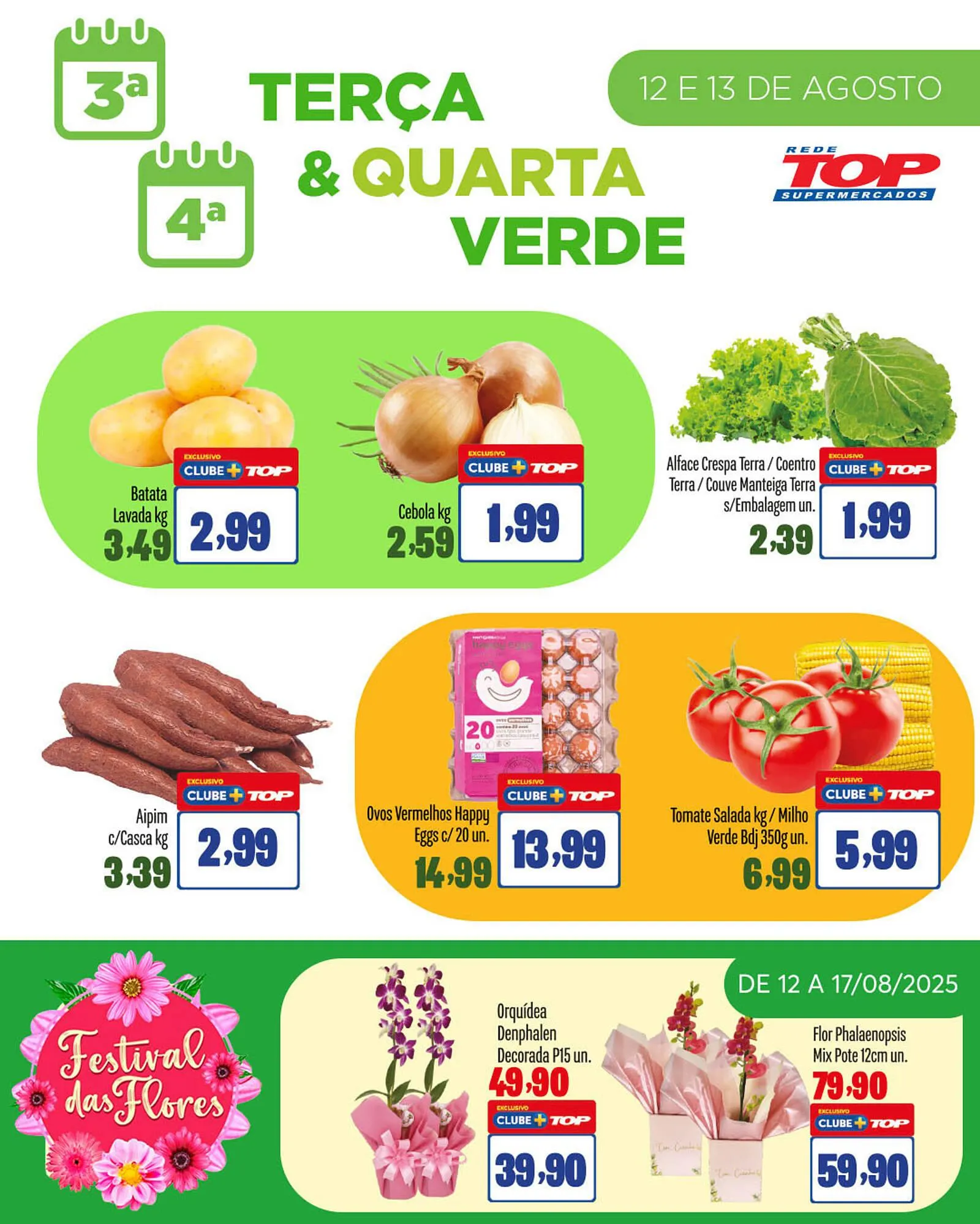 Encarte de Catálogo Rede Top 12 de agosto até 17 de agosto 2025 - Pagina 1