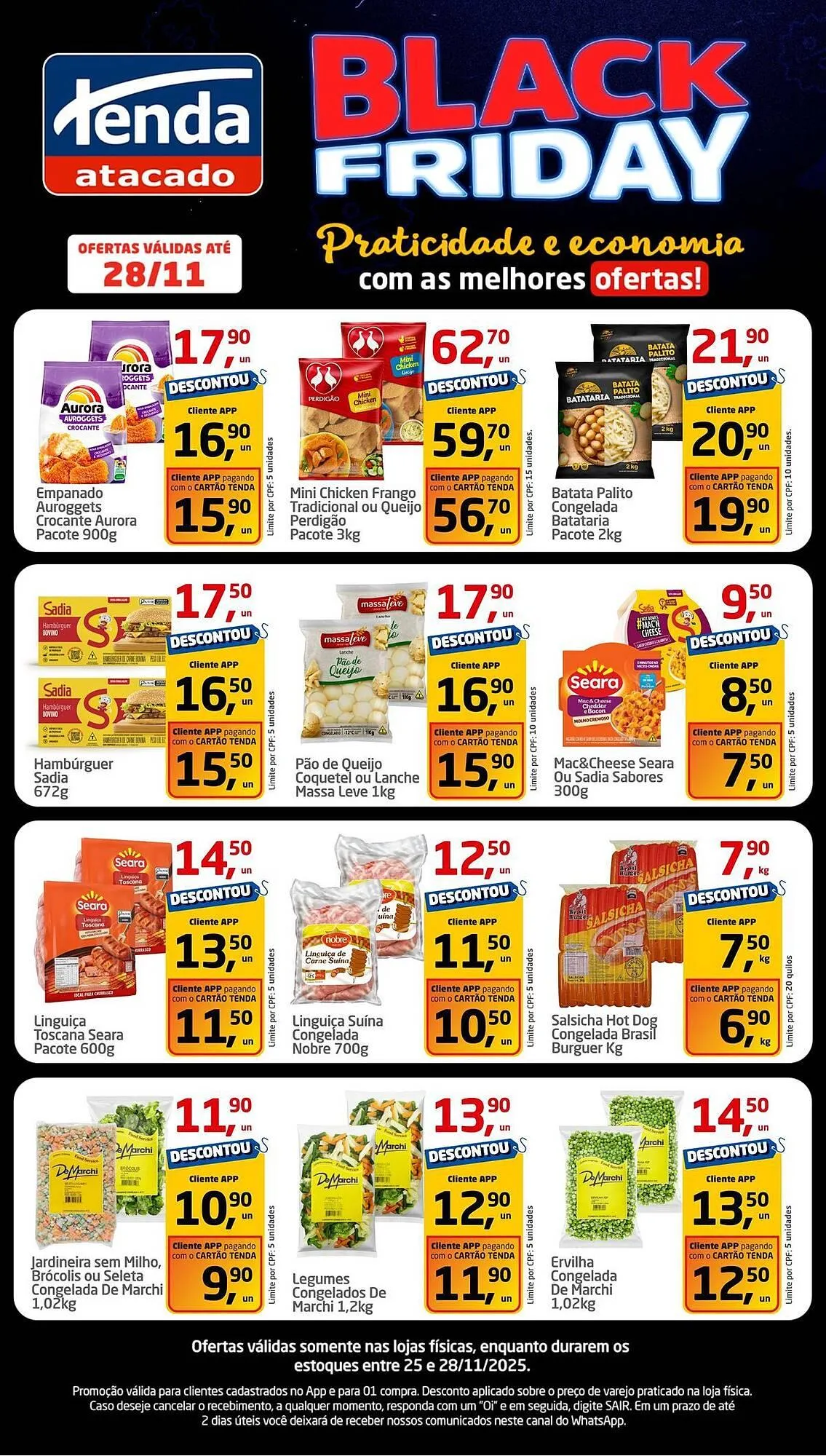 Encarte de Folheto Tenda Atacado 25 de novembro até 28 de novembro 2025 - Pagina 1