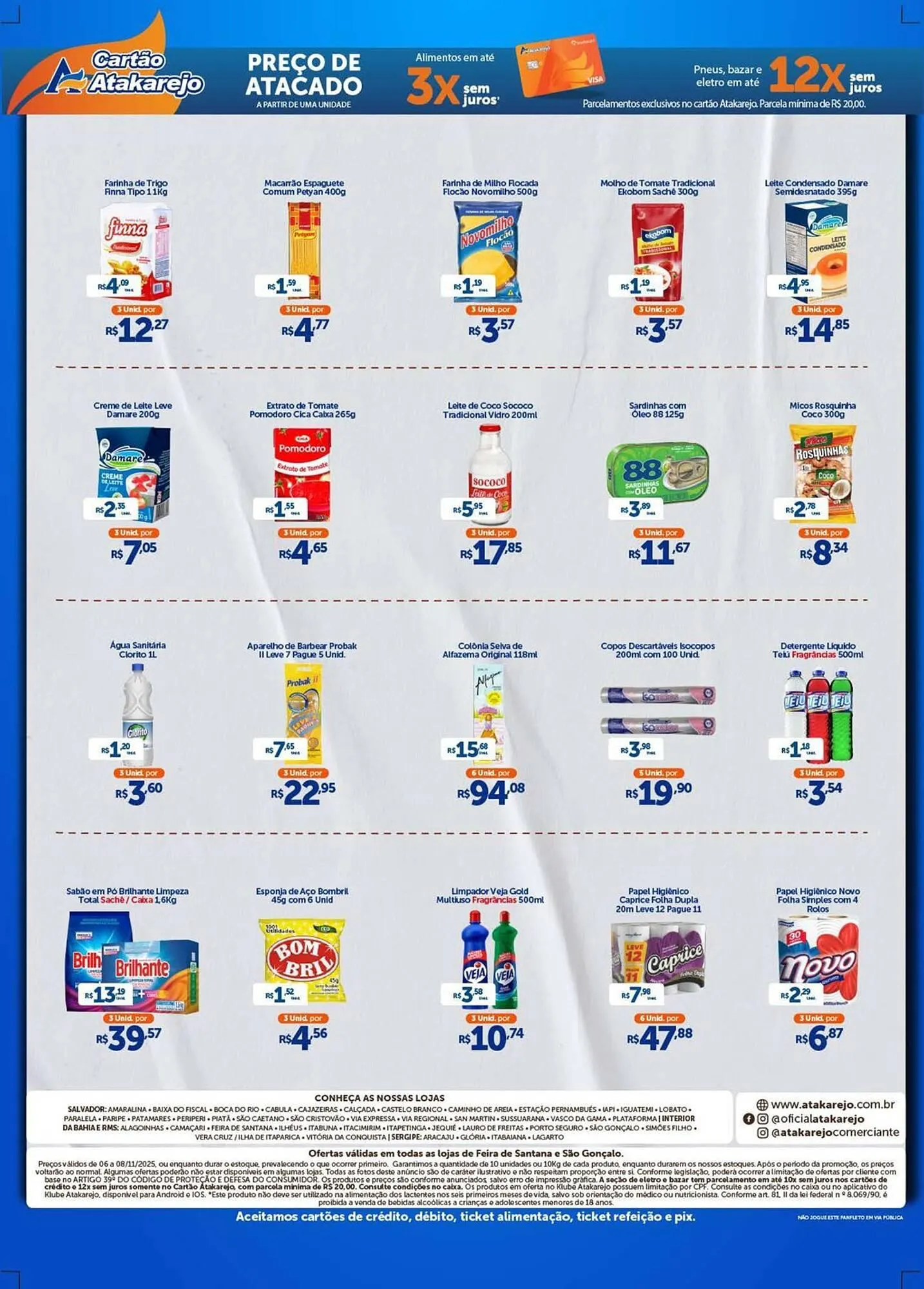 Encarte de Encarte Atakarejo 6 de novembro até 8 de novembro 2025 - Pagina 1