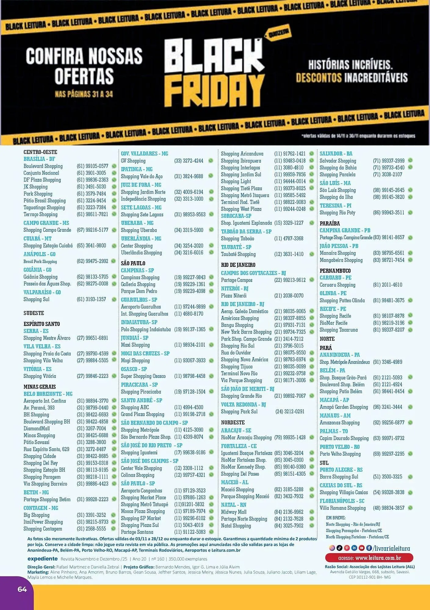 Encarte de Catálogo Livraria Leitura 3 de novembro até 28 de dezembro 2025 - Pagina 64
