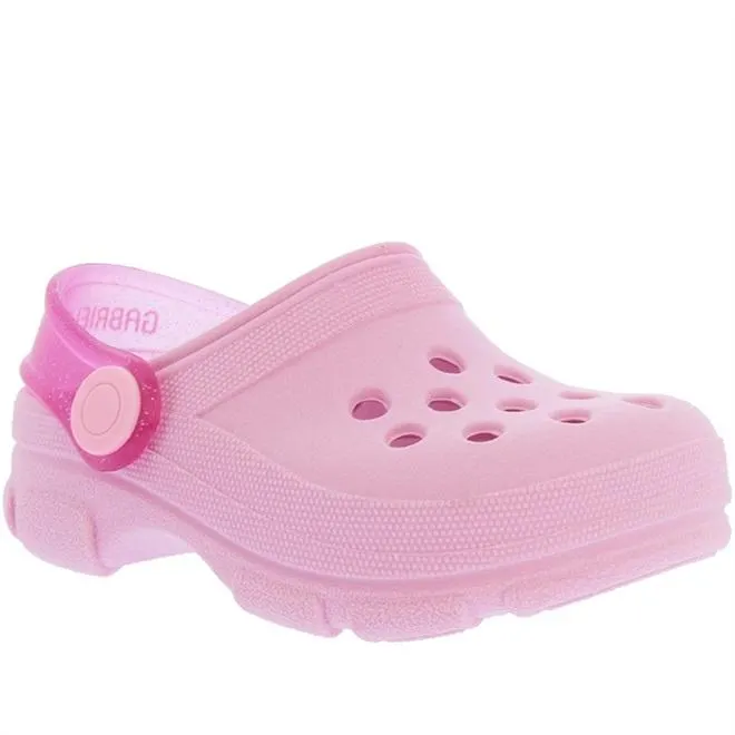 Babuche Infantil Gabrielinha Glitter Rosa