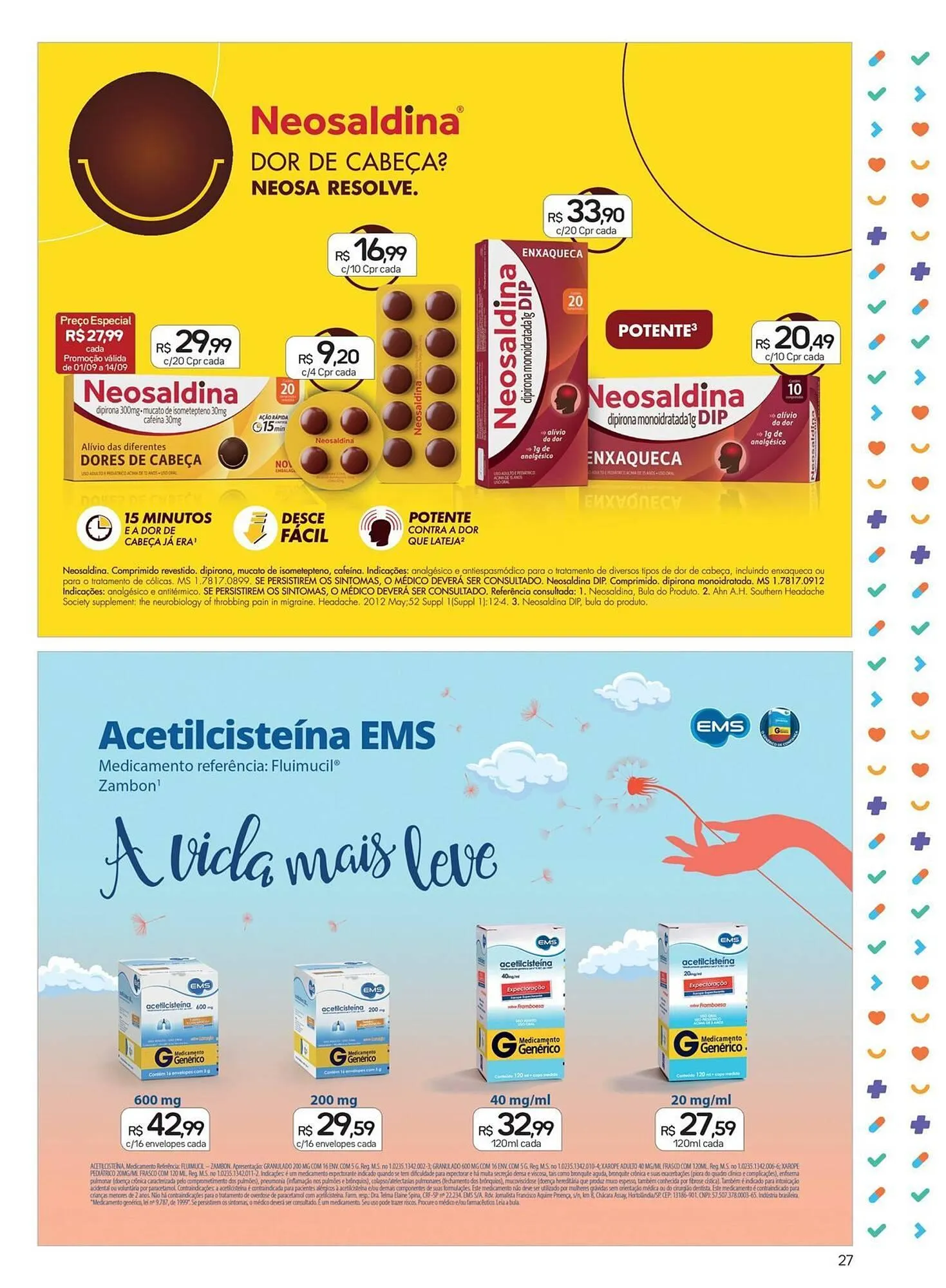 Encarte de Folheto Drogal 1 de setembro até 5 de outubro 2025 - Pagina 27