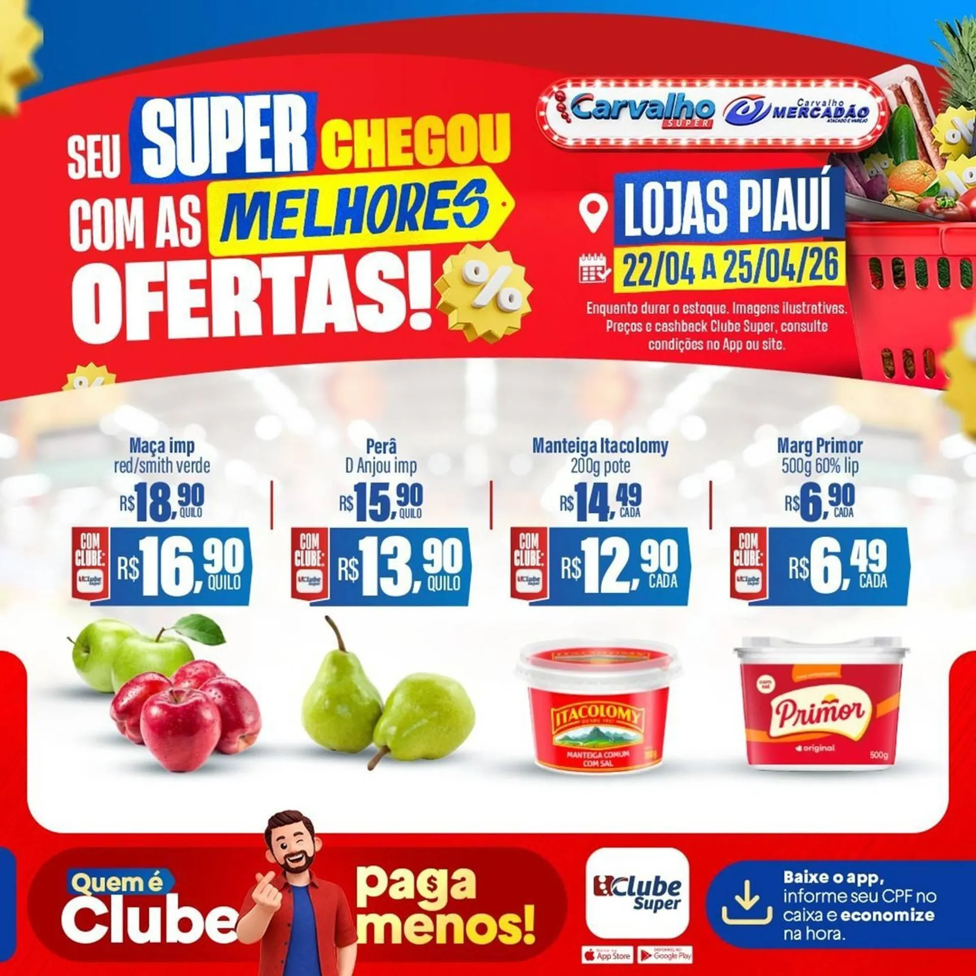 Encarte de Catálogo Carvalho Supermercado 22 de abril até 25 de abril 2026 - Pagina 4