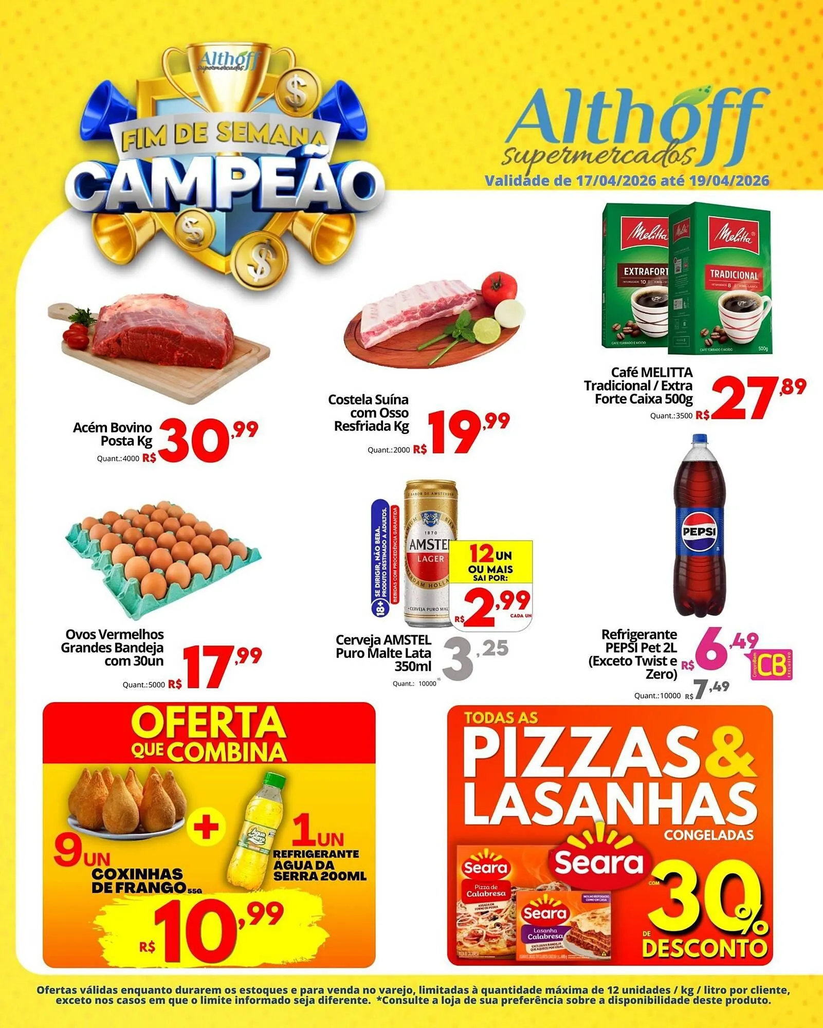Encarte de Encarte Althoff Supermercados 17 de abril até 19 de abril 2026 - Pagina 1