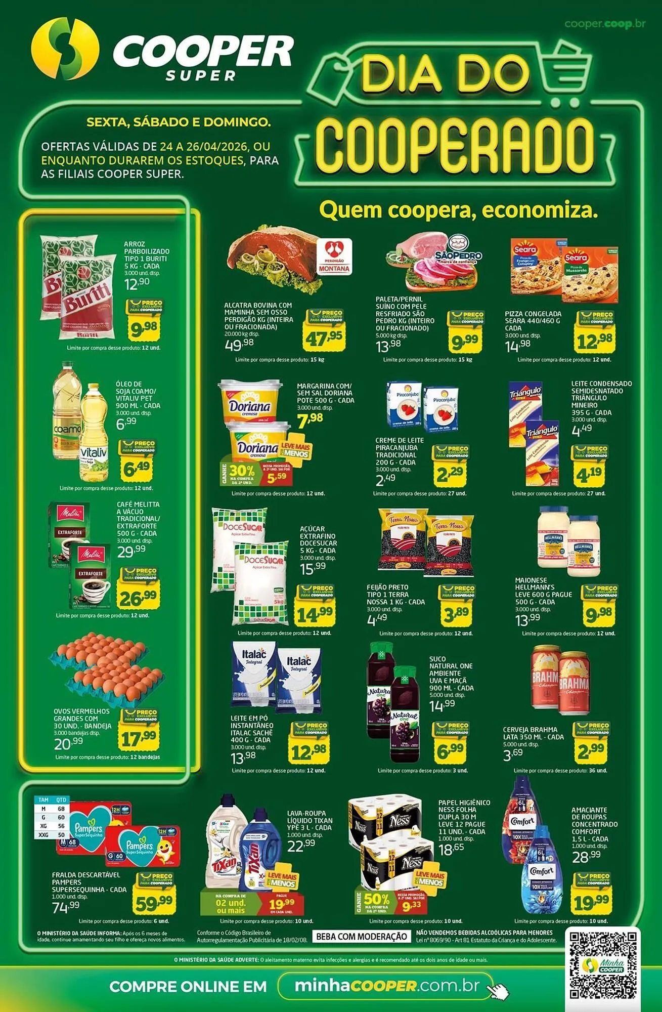 Encarte de Tabloide Cooper 24 de abril até 26 de abril 2026 - Pagina 1