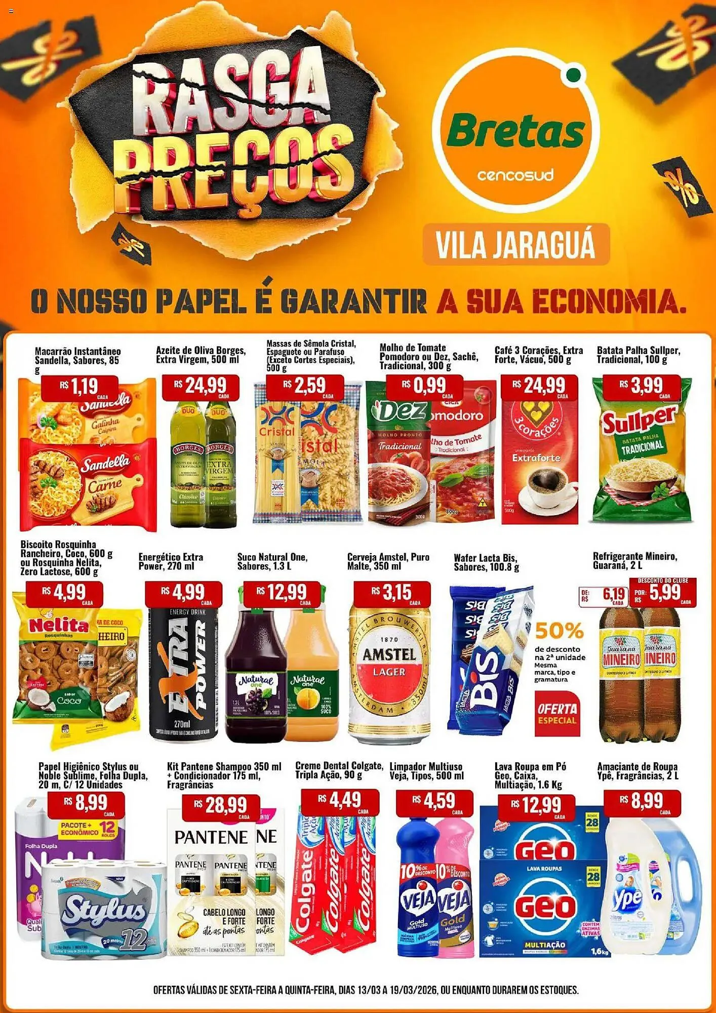 Encarte de Catálogo Supermercados Bretas 13 de março até 19 de março 2026 - Pagina 2