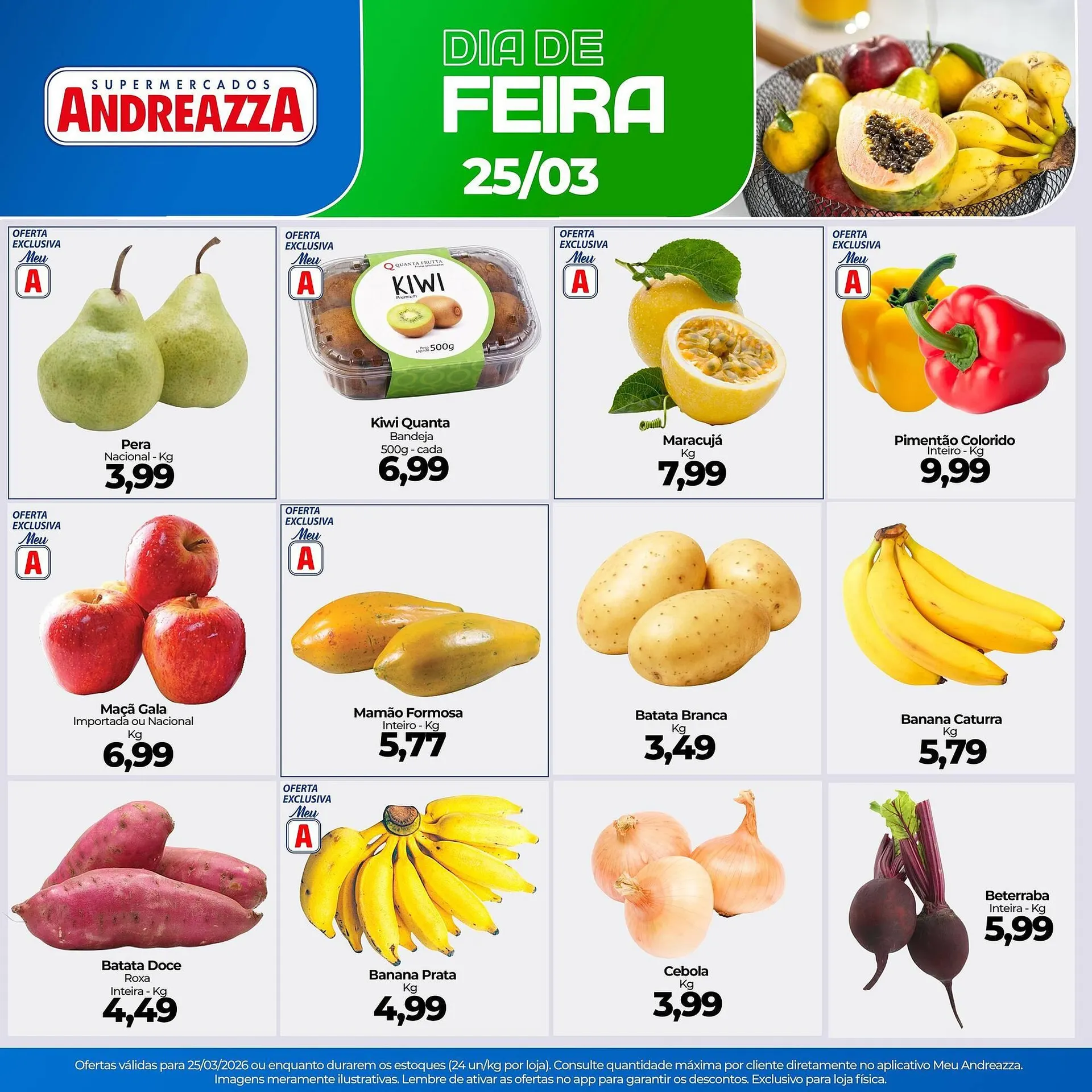 Encarte de Catálogo Supermercados Andreazza 25 de março até 25 de março 2026 - Pagina 1