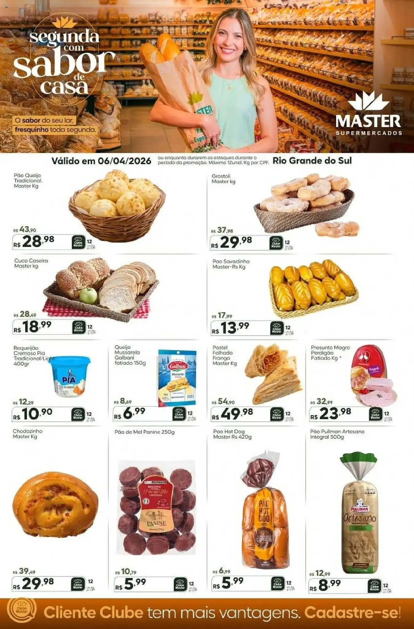 Encarte de Folheto Master Supermercados 6 de abril até 6 de abril 2026 - Pagina 1