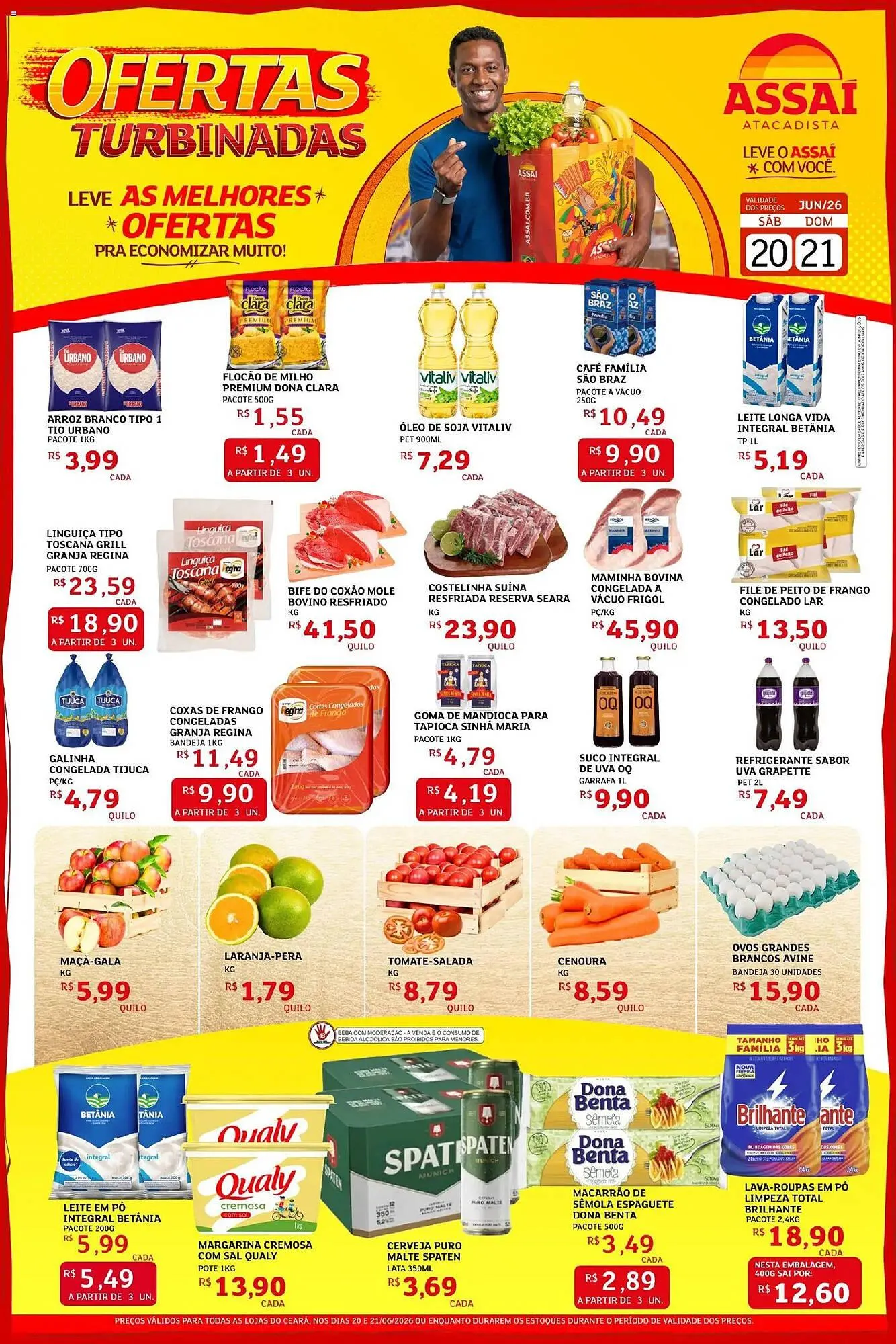 Encarte de Encarte Assaí Atacadista 20 de junho até 21 de junho 2026 - Pagina 1