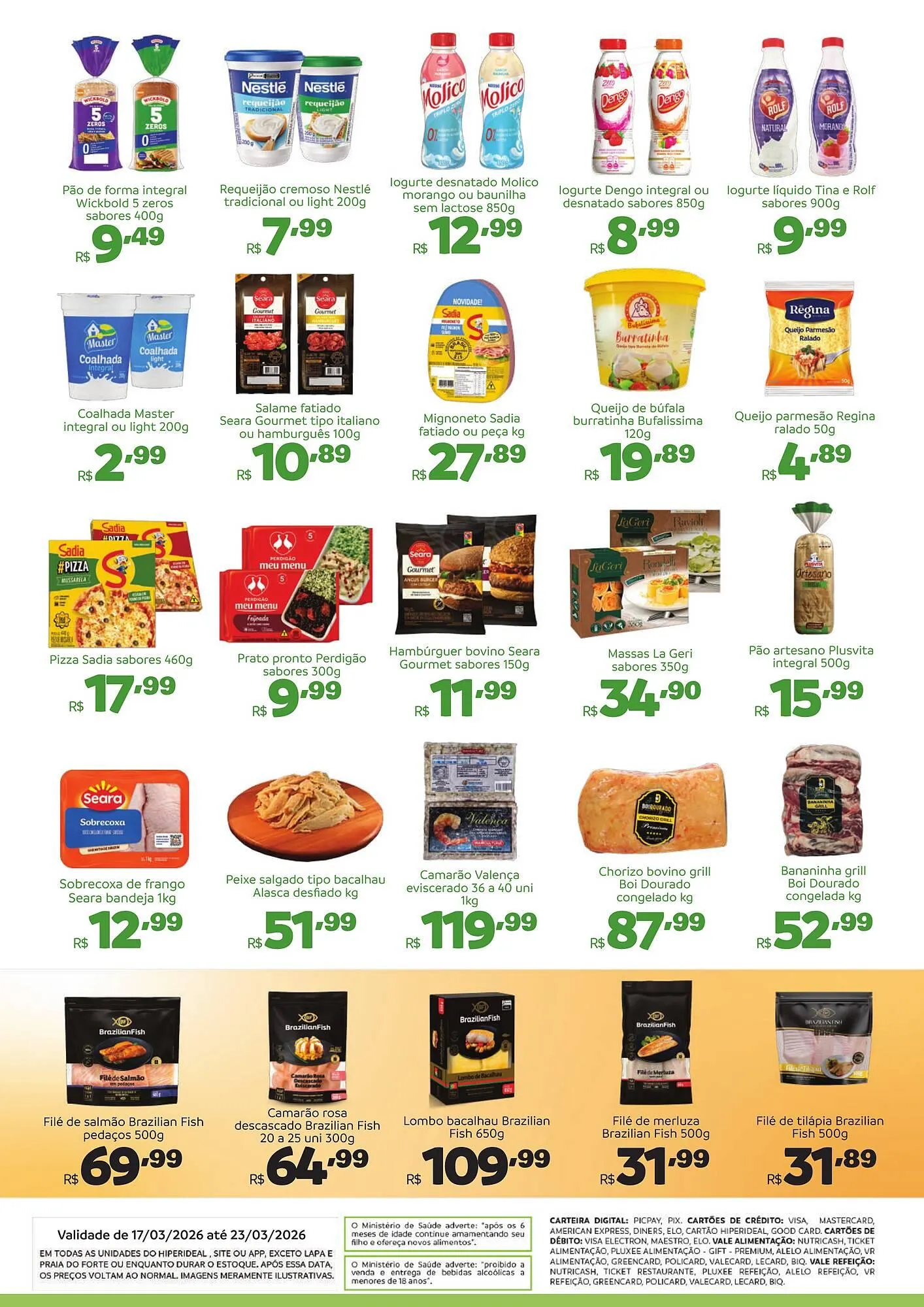 Encarte de Catálogo Hiperideal Supermercados 17 de março até 23 de março 2026 - Pagina 2