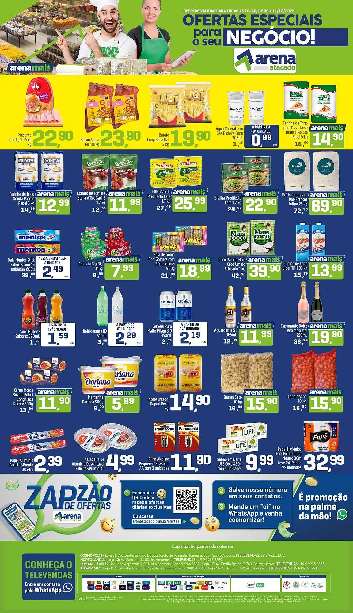 Encarte de Folheto Arena Atacado 8 de dezembro até 11 de dezembro 2025 - Pagina 1