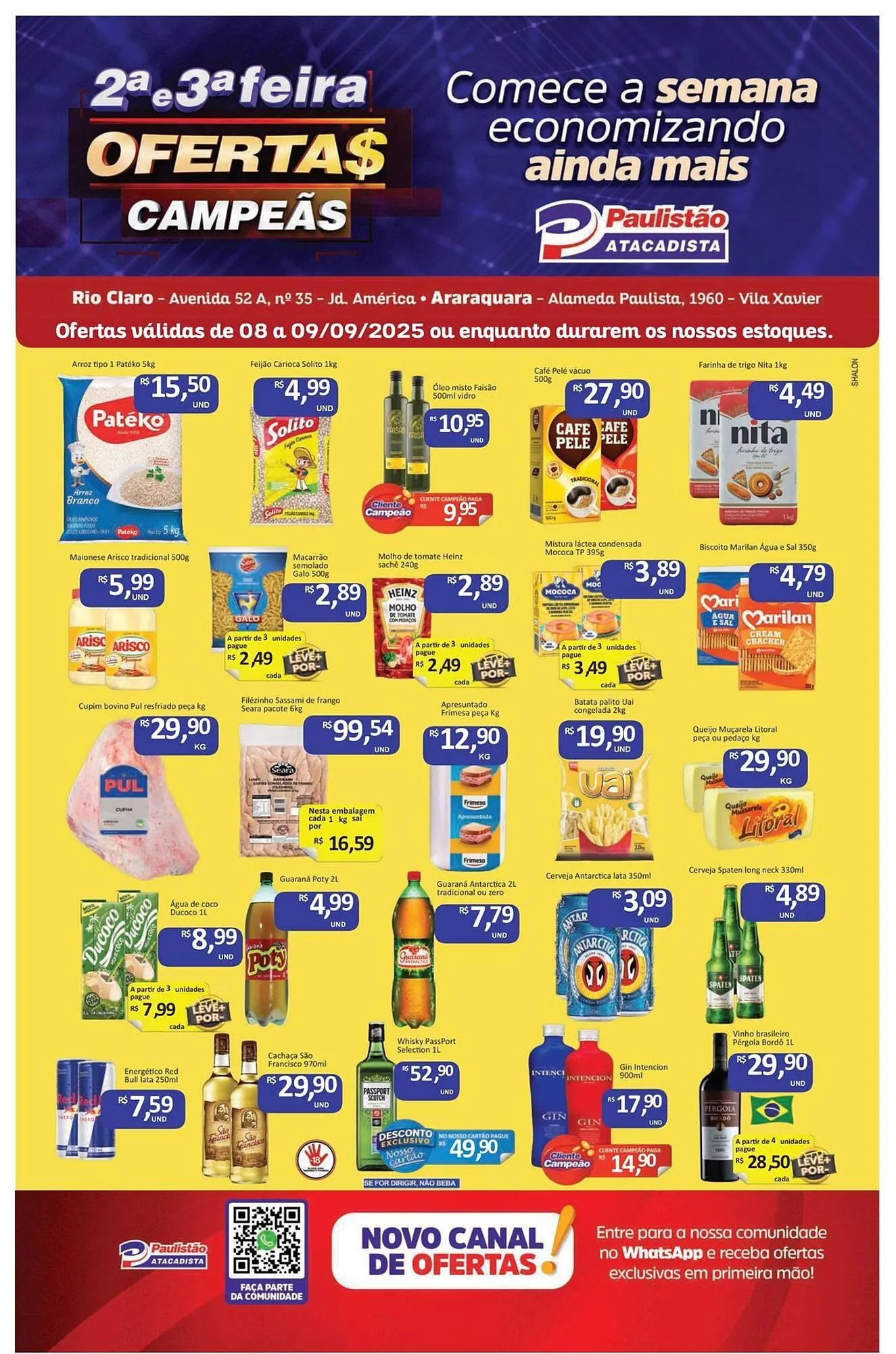 Encarte de Catálogo Paulistão Supermercados 8 de setembro até 9 de setembro 2025 - Pagina 1