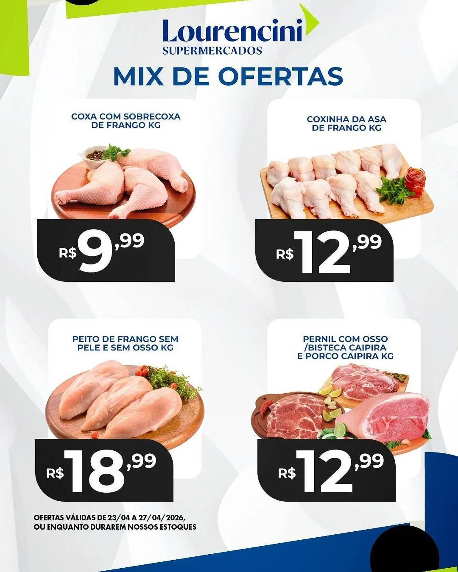 Encarte de Catálogo Lourencini Supermercados 24 de abril até 27 de abril 2026 - Pagina 1
