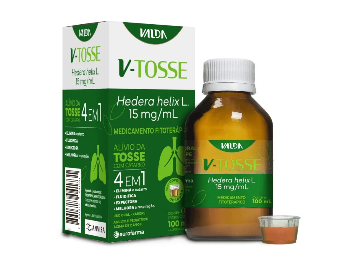 Xarope Valda V-Tosse 15mg/ml 100ml + Copo Dosador