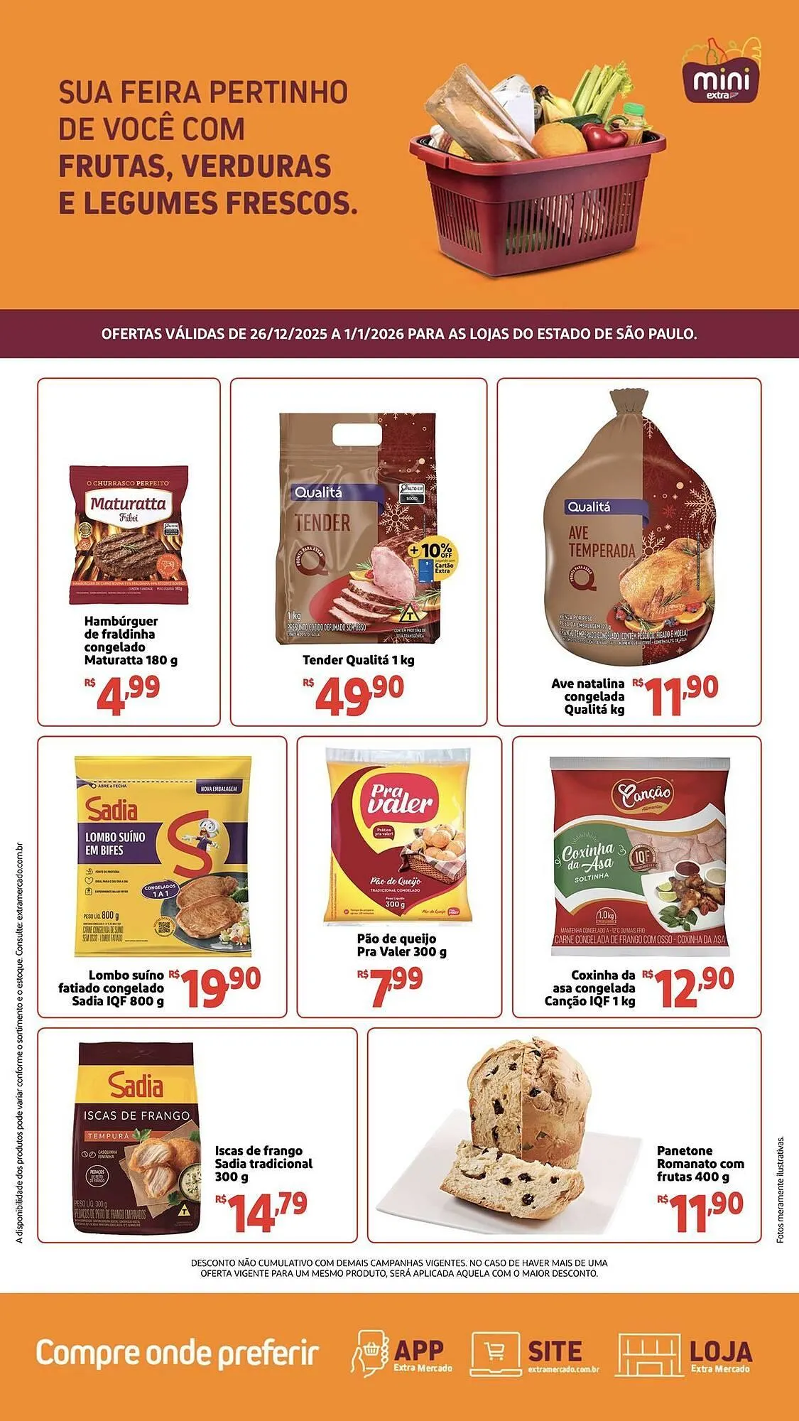 Encarte de Catálogo Extra 26 de dezembro até 1 de janeiro 2026 - Pagina 1