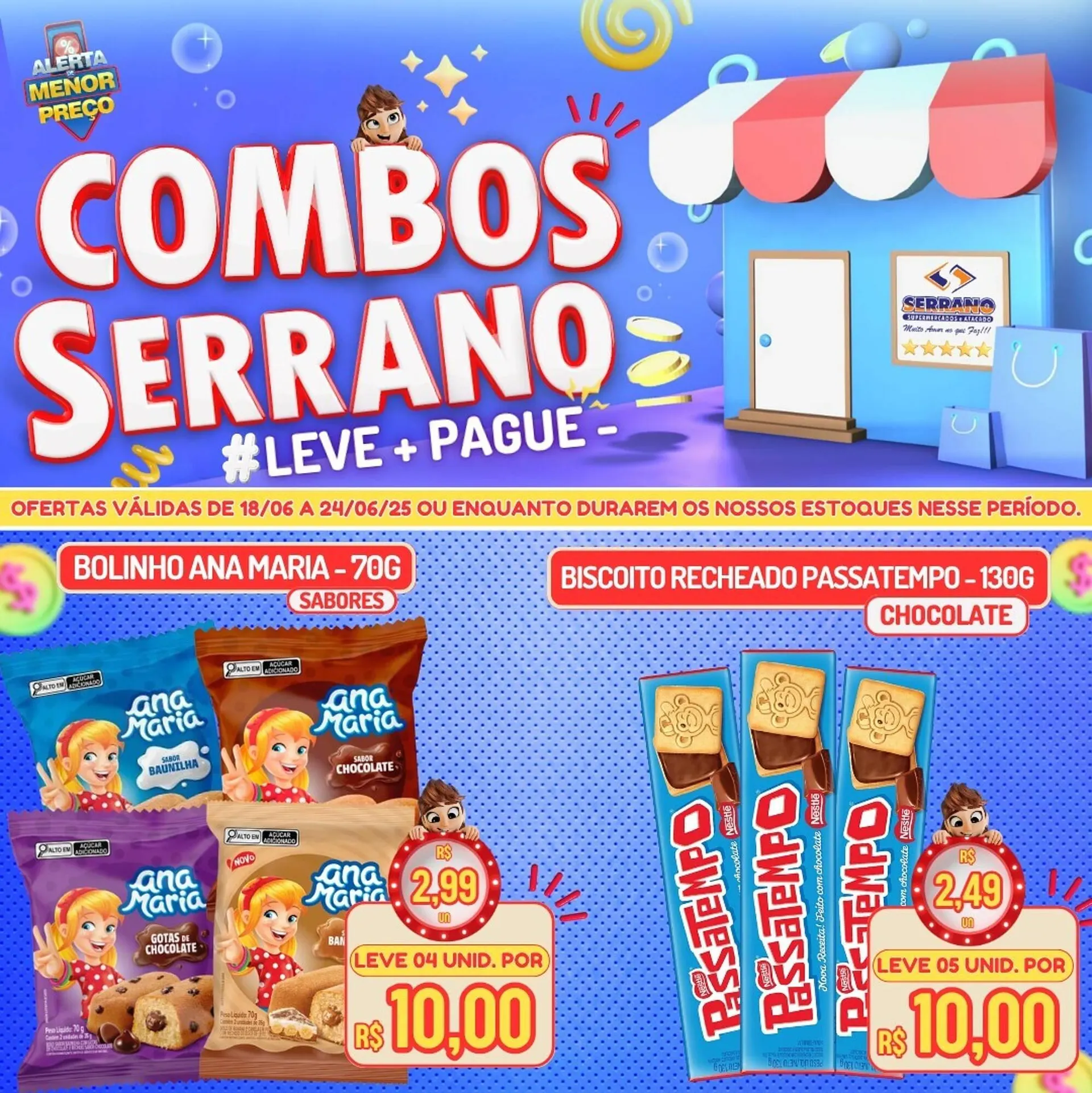 Encarte de Catálogo Serrano Supermercado 18 de junho até 24 de junho 2025 - Pagina 1