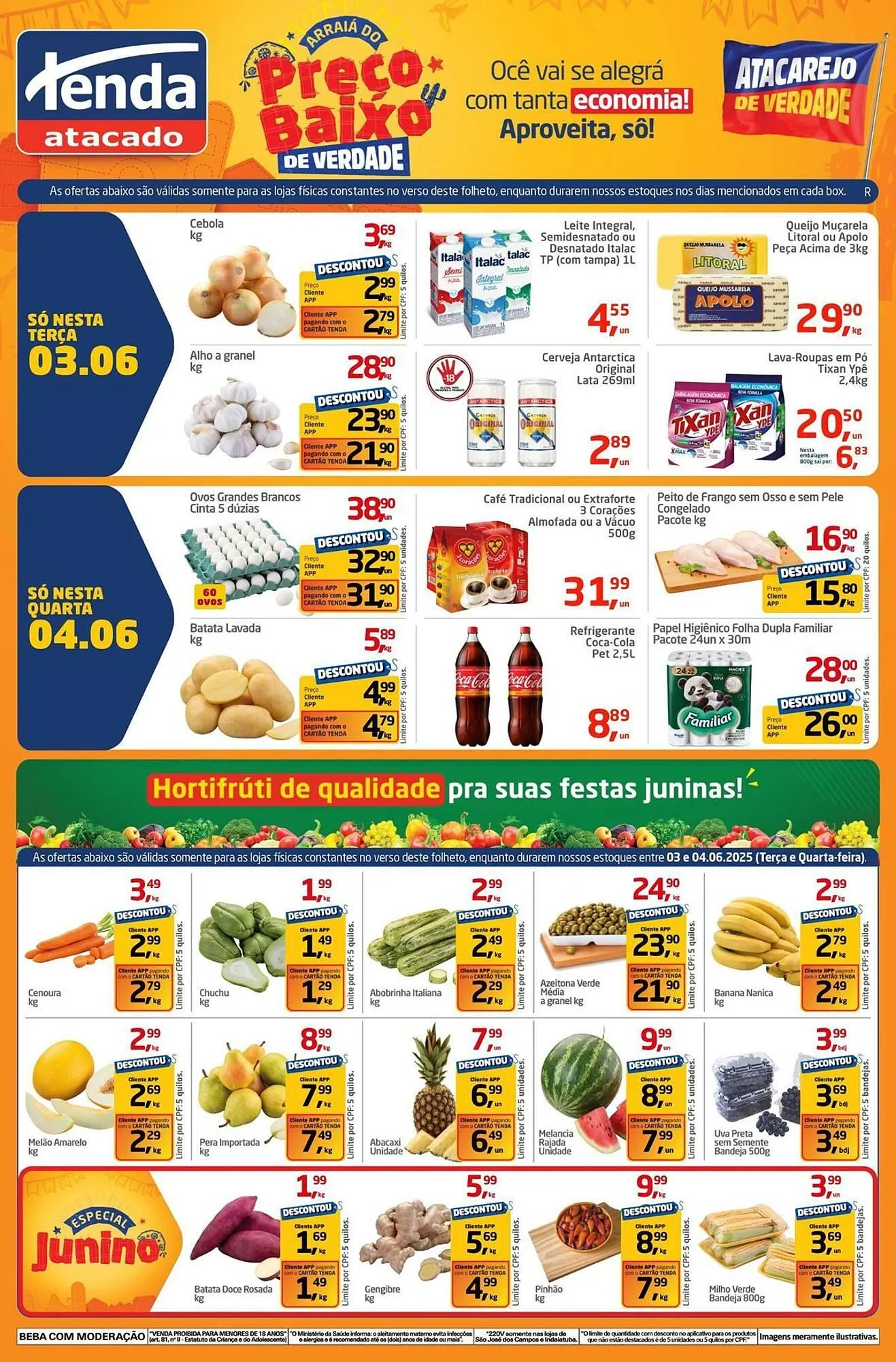 Encarte de Catálogo Tenda Atacado 3 de junho até 4 de junho 2025 - Pagina 1