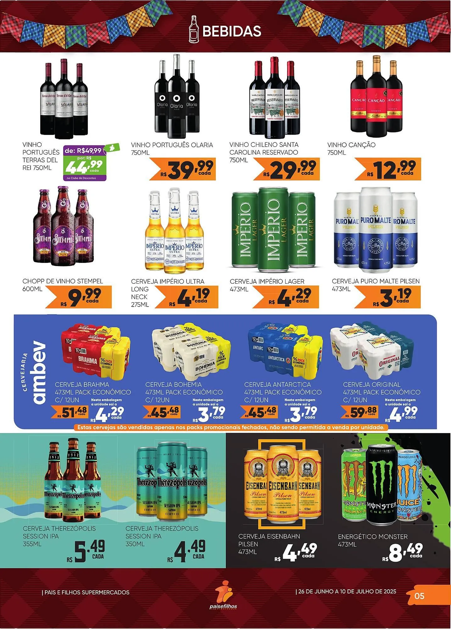 Encarte de Catálogo Pais e Filhos Supermercados 2 de julho até 10 de julho 2025 - Pagina 5