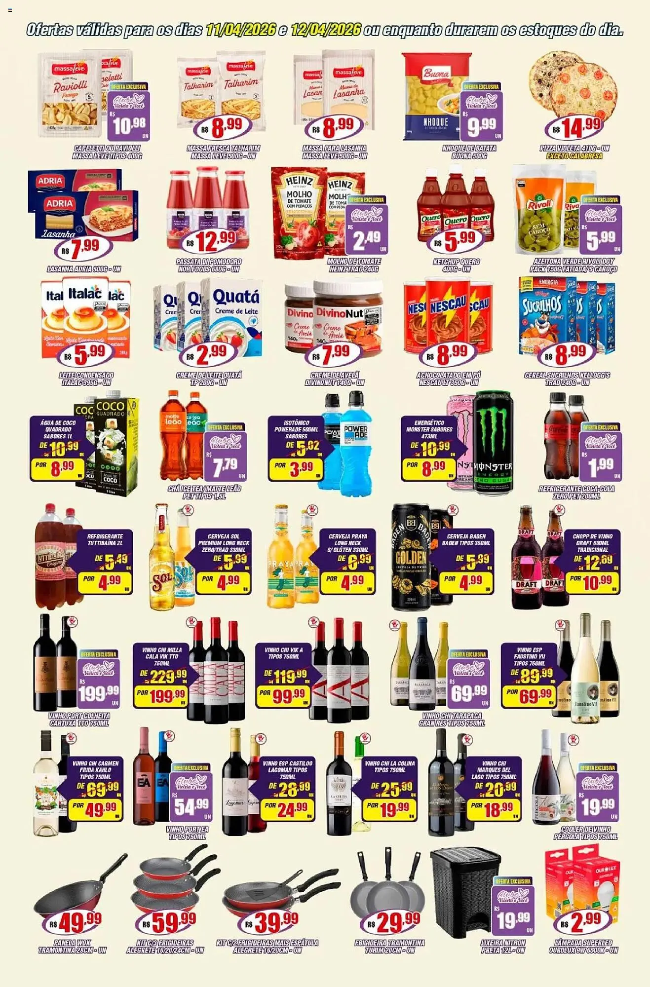 Encarte de Catálogo Violeta Supermercados 11 de abril até 12 de abril 2026 - Pagina 3