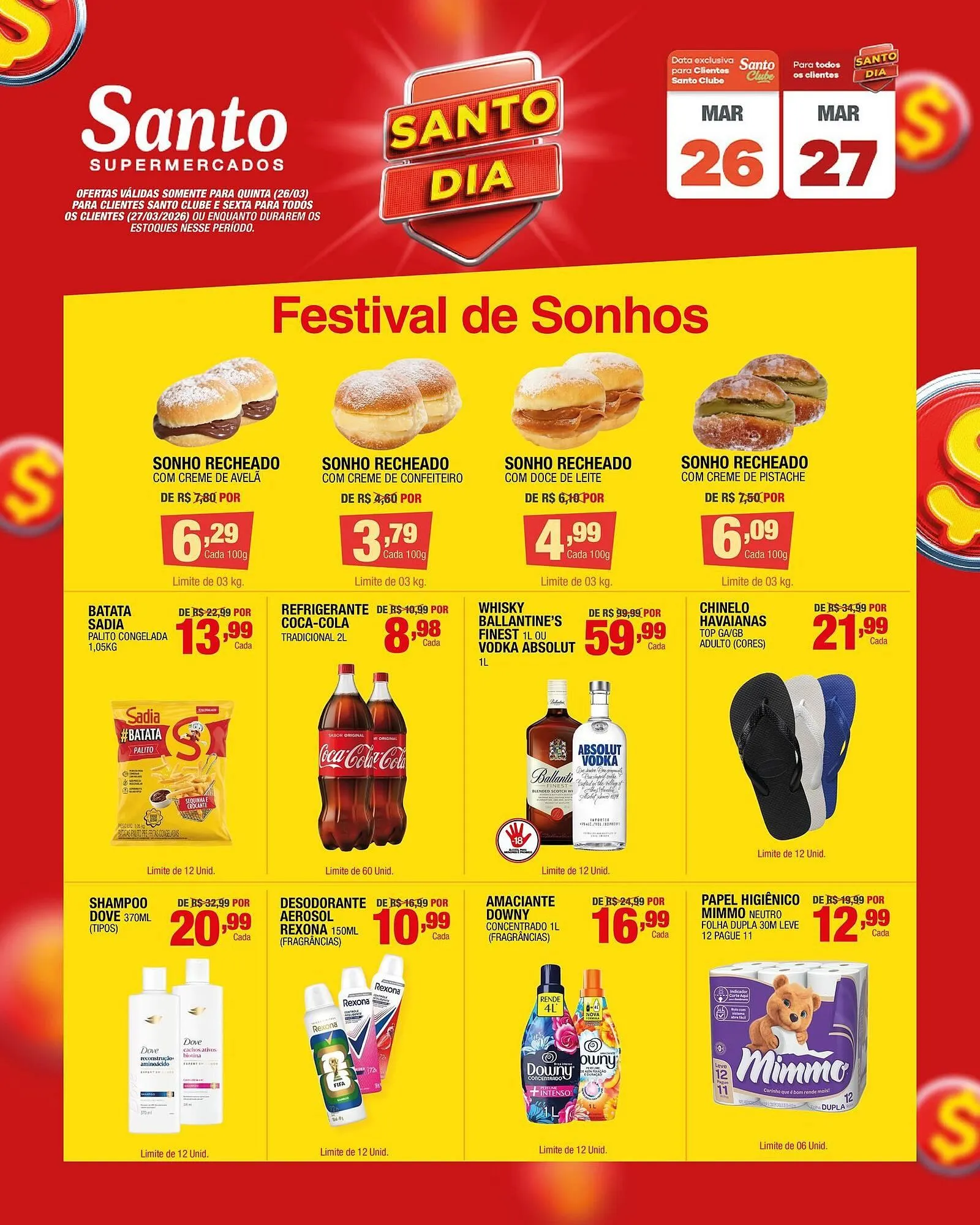 Encarte de Catálogo Santo Supermercados 25 de março até 27 de março 2026 - Pagina 4
