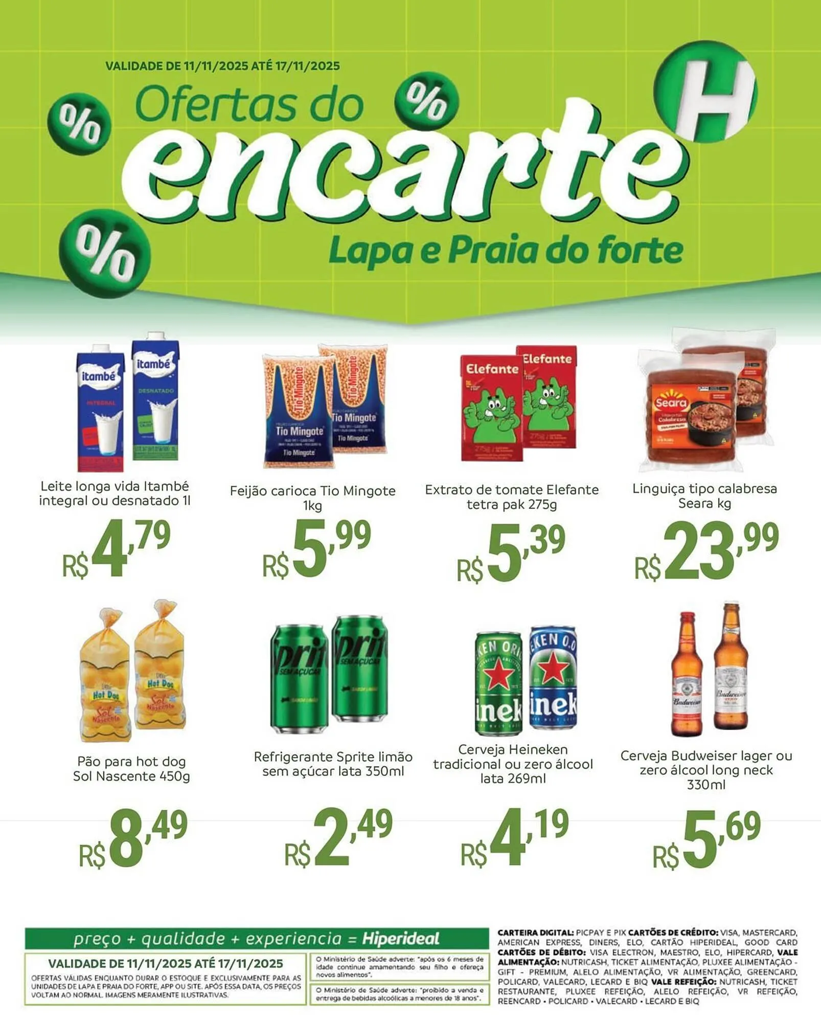 Encarte de Catálogo Hiperideal Supermercados 11 de novembro até 17 de novembro 2025 - Pagina 1