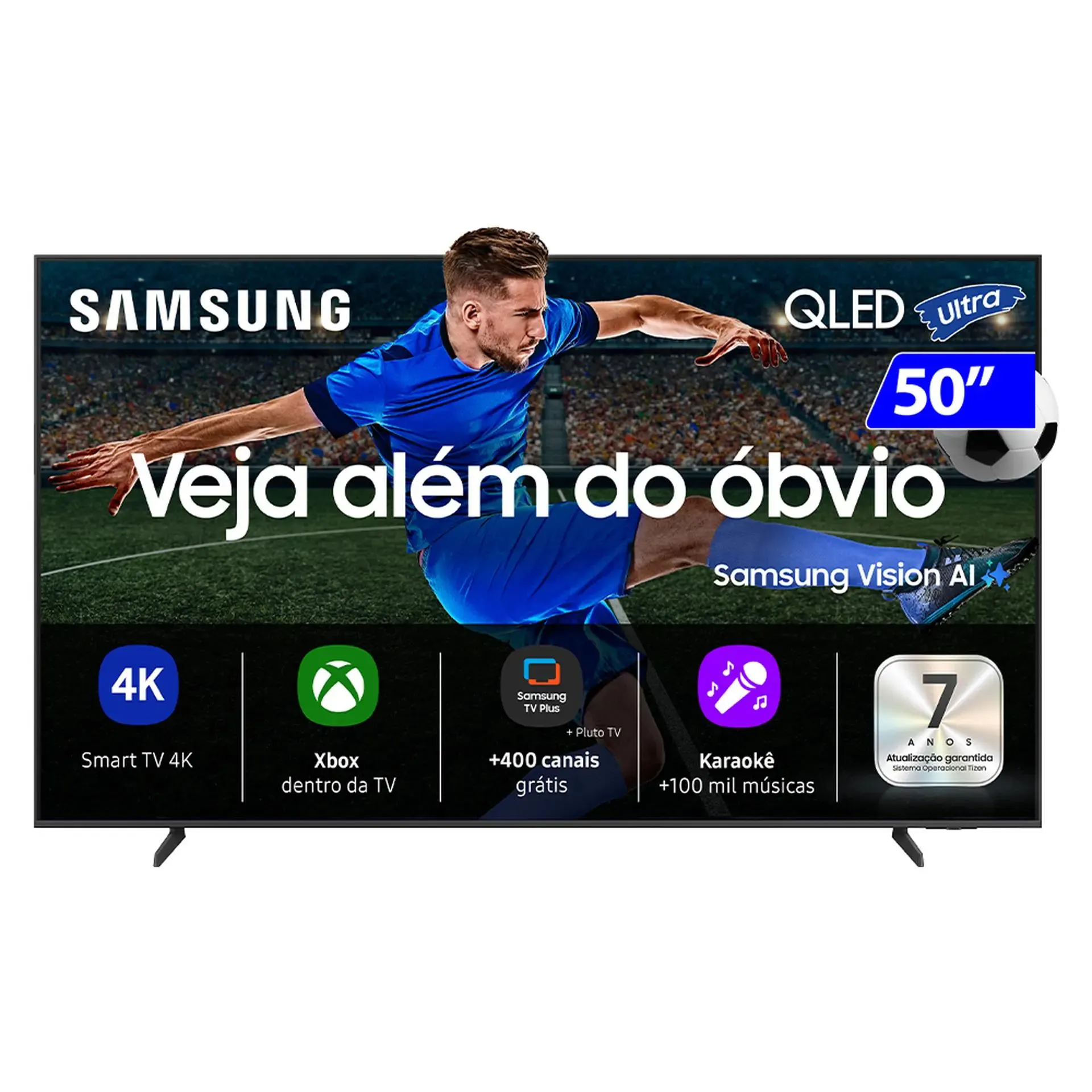 Smart TV Samsung QLED Ultra 50" 4K Wi-Fi Tizen QN50QEF1AGXZD