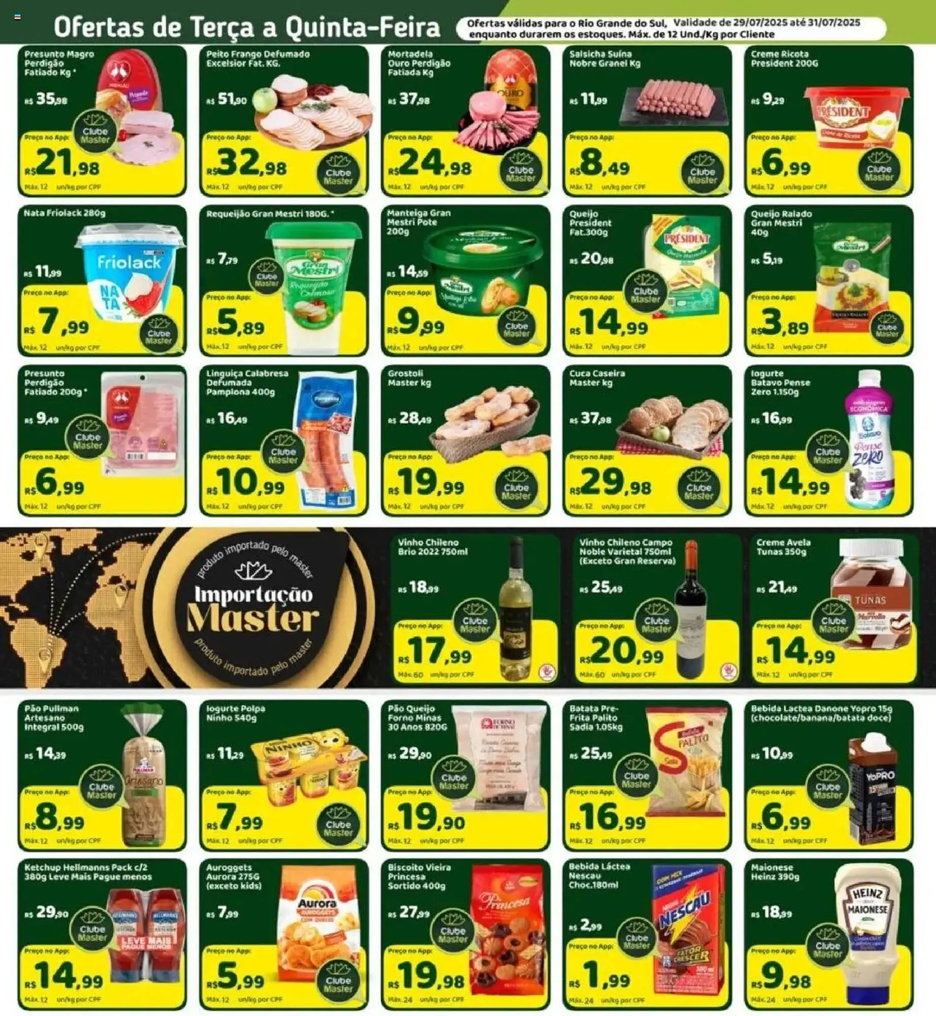 Encarte de Catálogo Master Supermercados 29 de julho até 31 de julho 2025 - Pagina 2