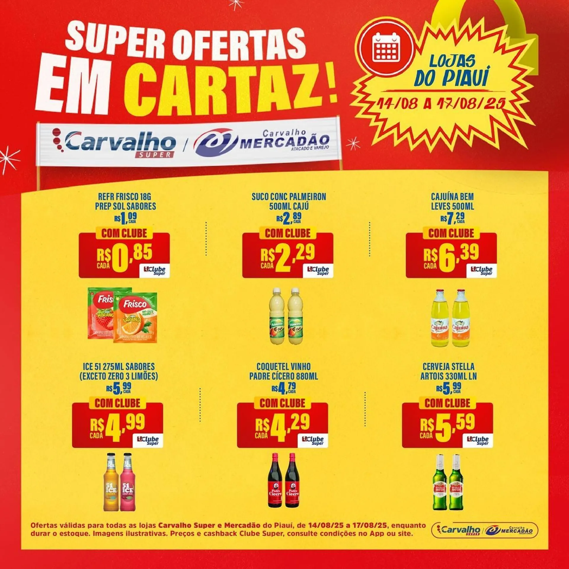 Encarte de Catálogo Carvalho Supermercado 14 de agosto até 17 de agosto 2025 - Pagina 4