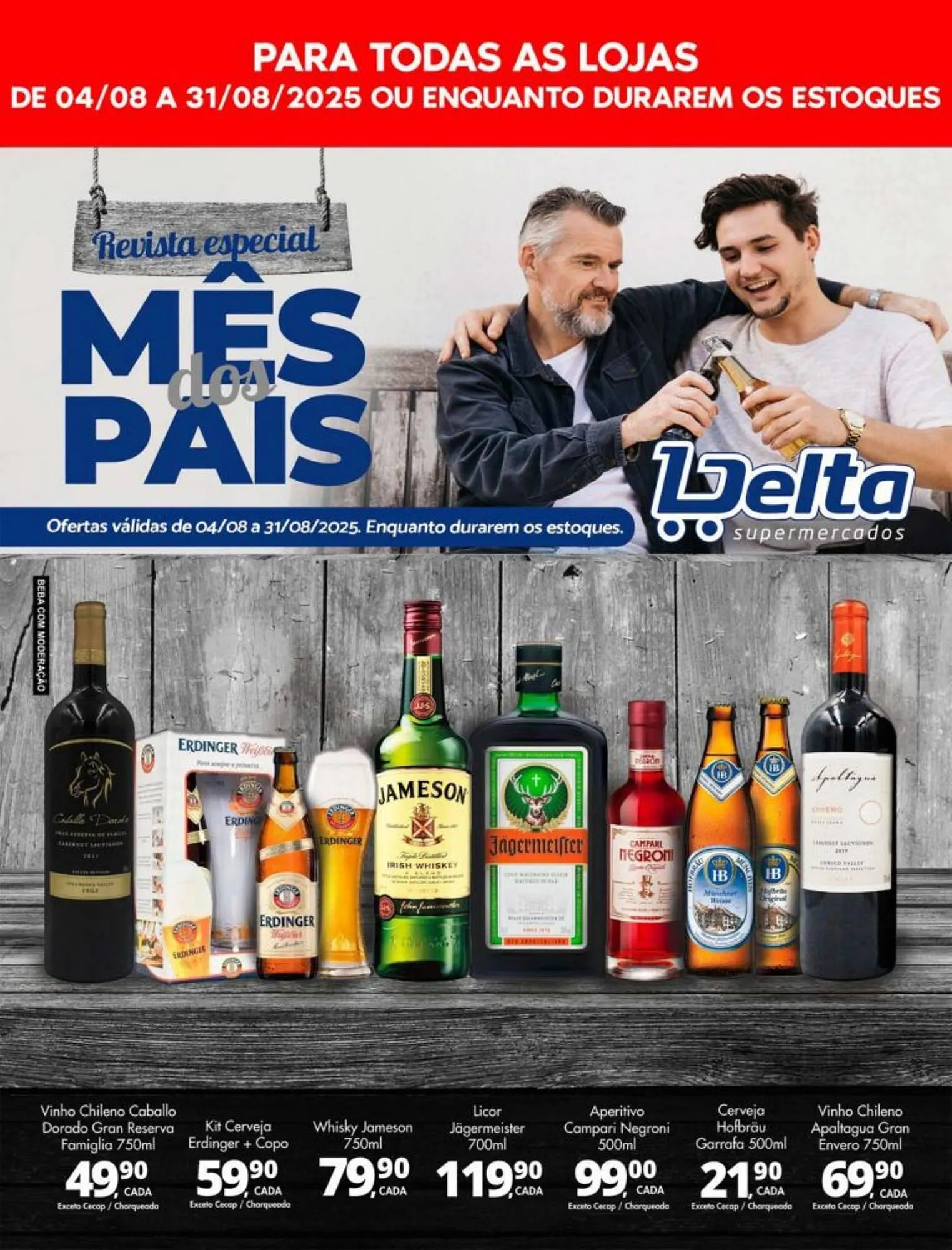 Encarte de Catálogo Delta Supermercados 4 de agosto até 31 de agosto 2025 - Pagina 1