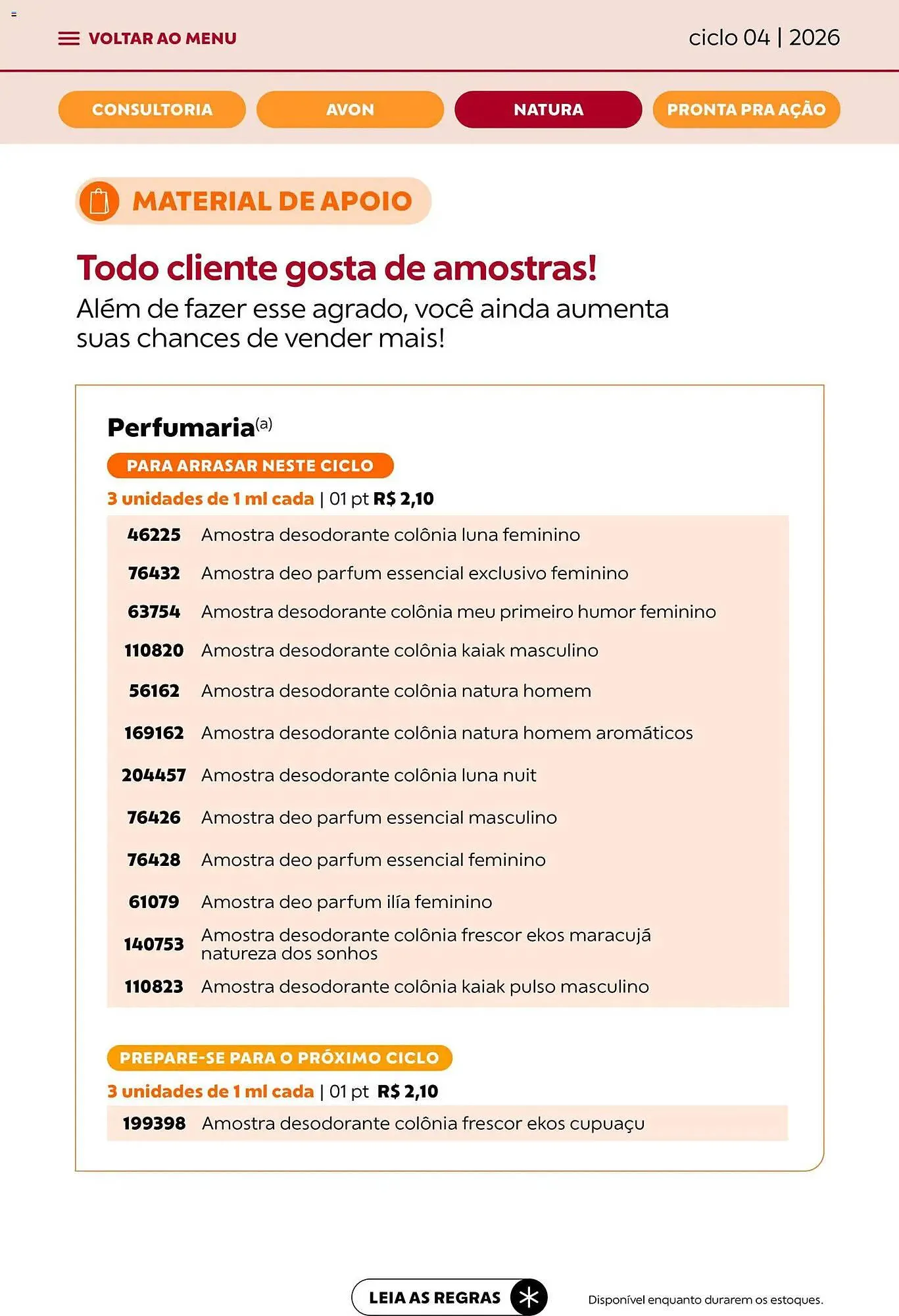 Encarte de Catálogo Avon 18 de fevereiro até 17 de março 2026 - Pagina 40