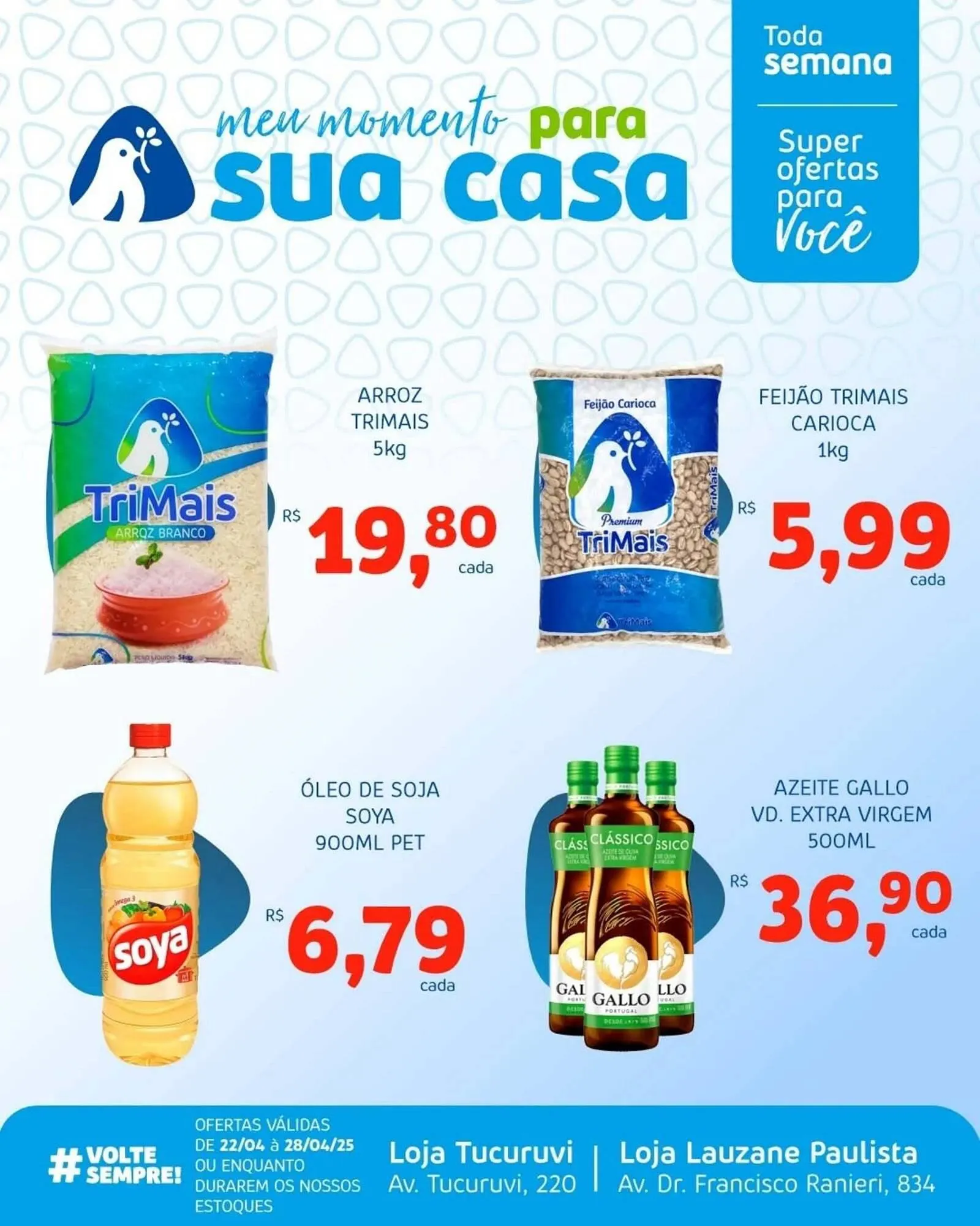 Encarte de Catálogo Trimais Supermercado 22 de abril até 28 de abril 2025 - Pagina 1