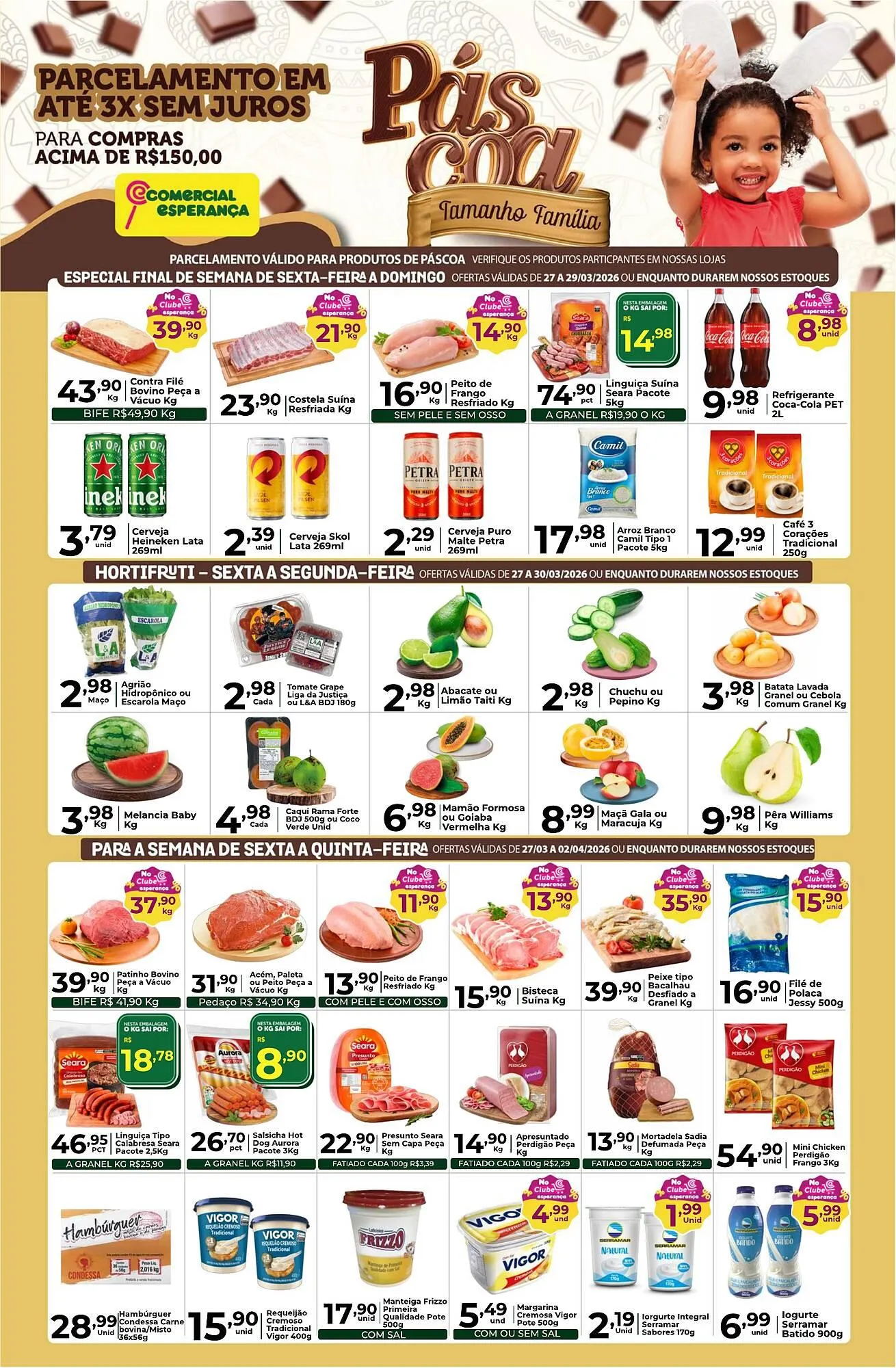 Encarte de Folheto Comercial Esperança 27 de março até 2 de abril 2026 - Pagina 1