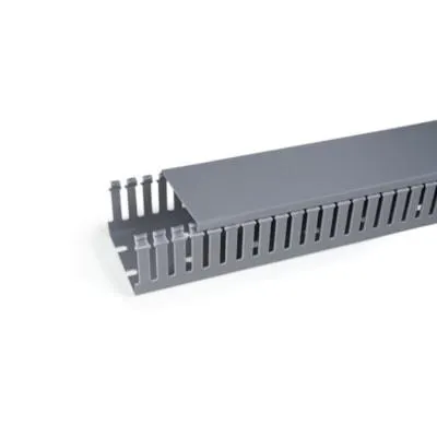 Canaleta HD-12P 110x80mm Cinza Barra com 2 metros Hellerman